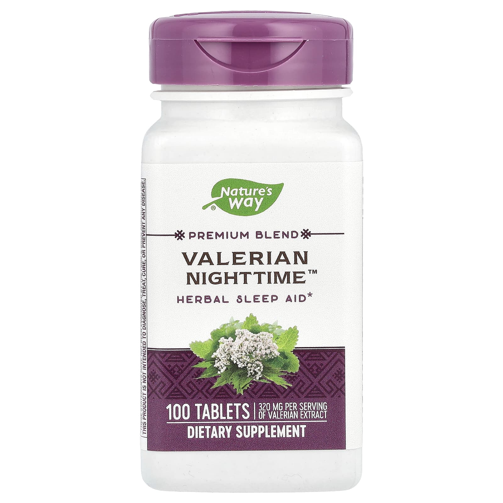 Nature's Way, Valerian Nighttime ™, 100 таблеток