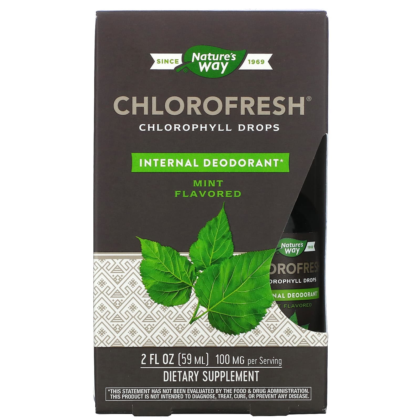 Natures Way Chlorofresh капли с хлорофиллом мята 59 мл 2 жидк Унции 2890₽