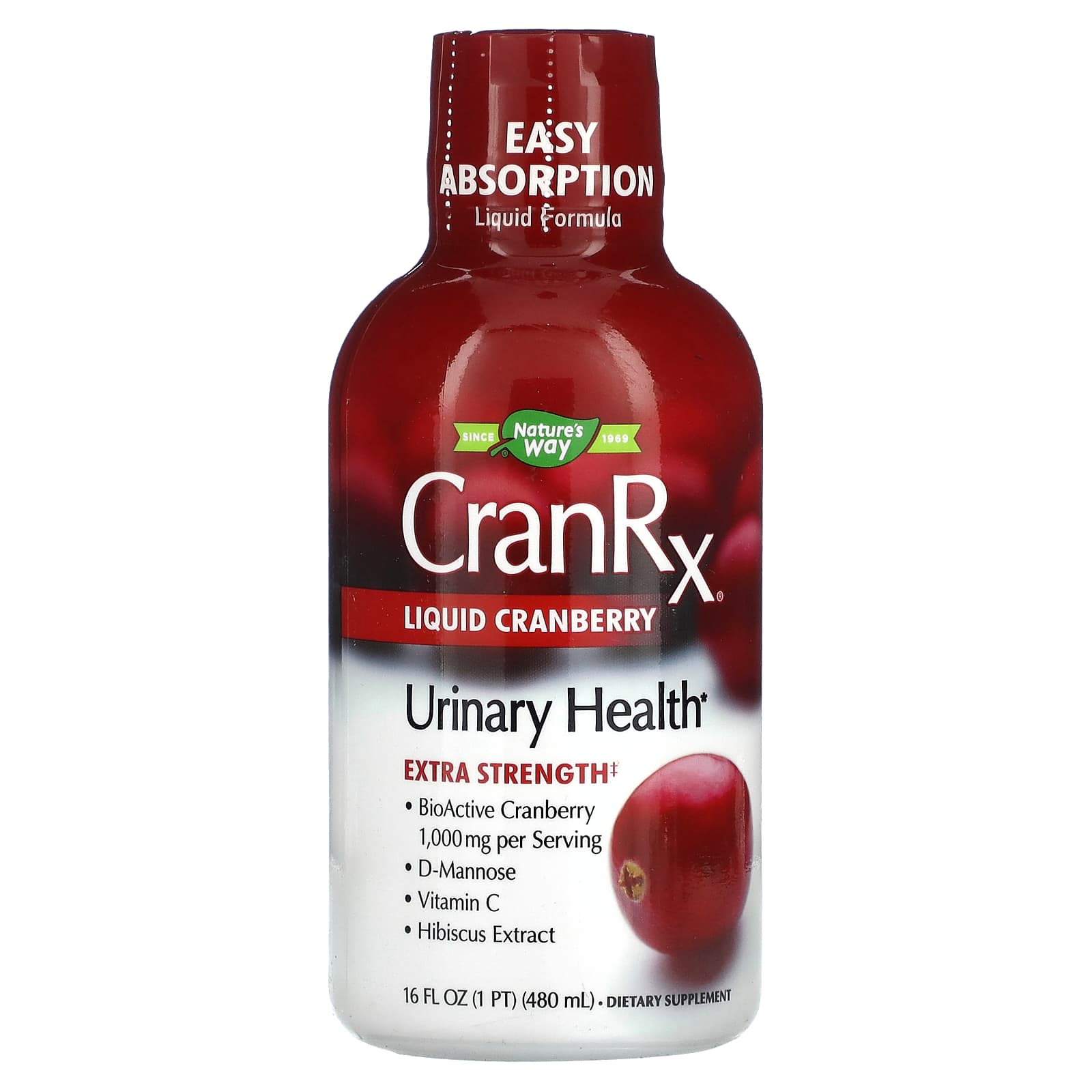 Natures Way CranRX клюквенный сок 16 жидких унций 480 мл 3190₽
