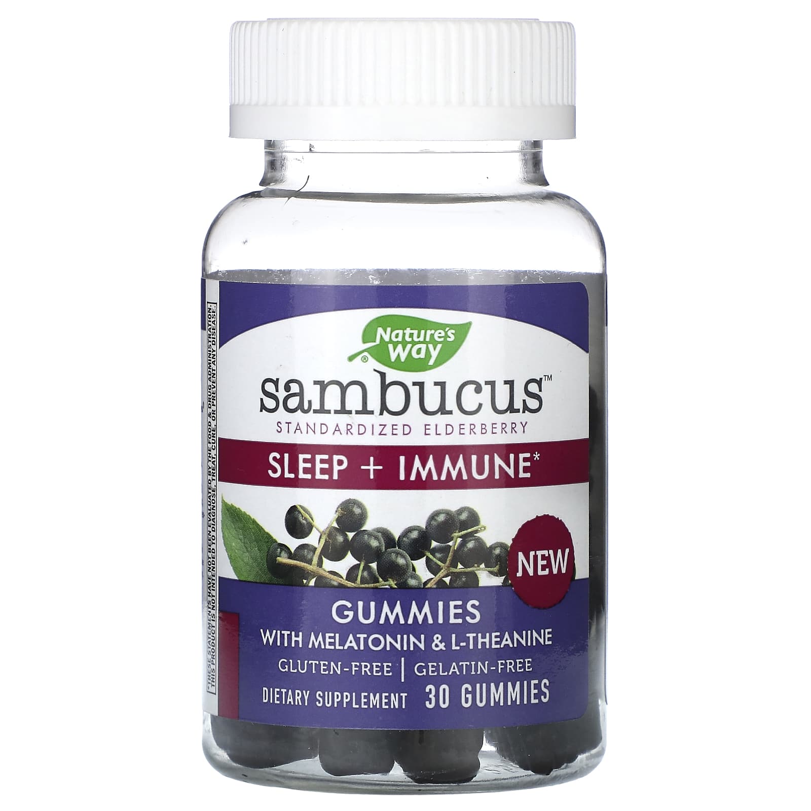 Nature's Way, Sambucus, Sleep + Immune, 30 Gummies