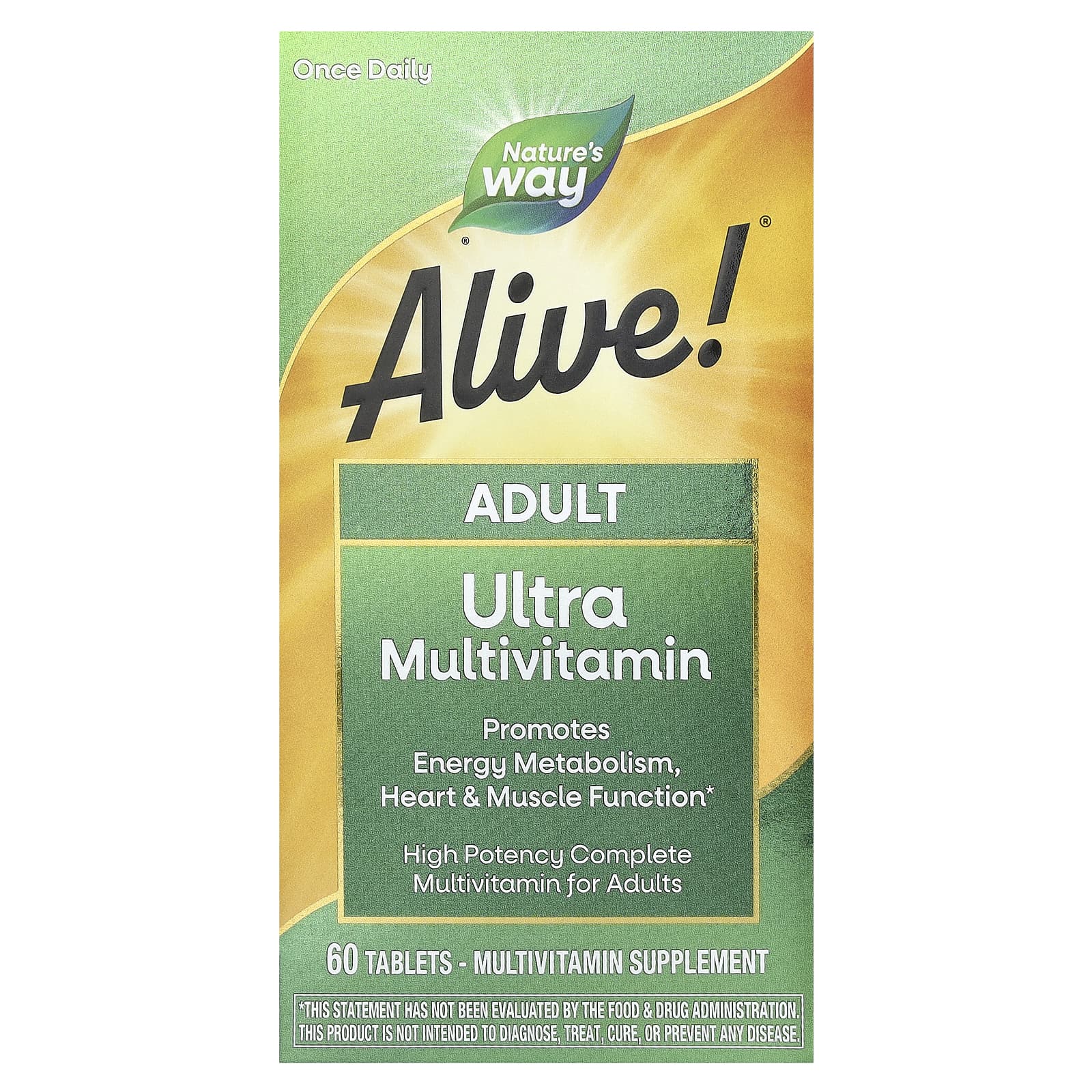 Natures Way Alive суперэффективные полноценные мультивитамины для взрослых 60 таблеток 3490₽