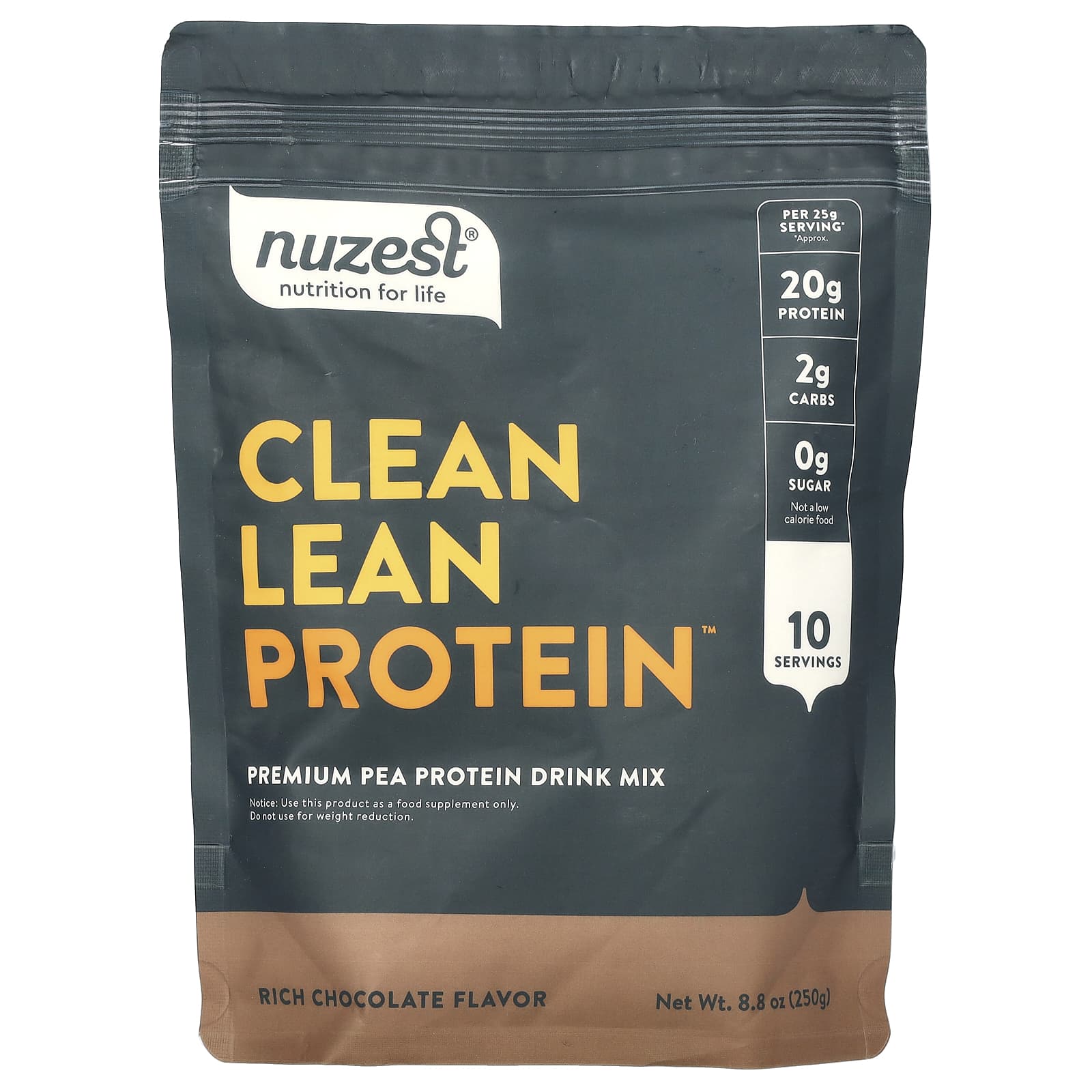 Nuzest Clean Lean Protein насыщенный шоколад 250 г 88 унции 4590₽