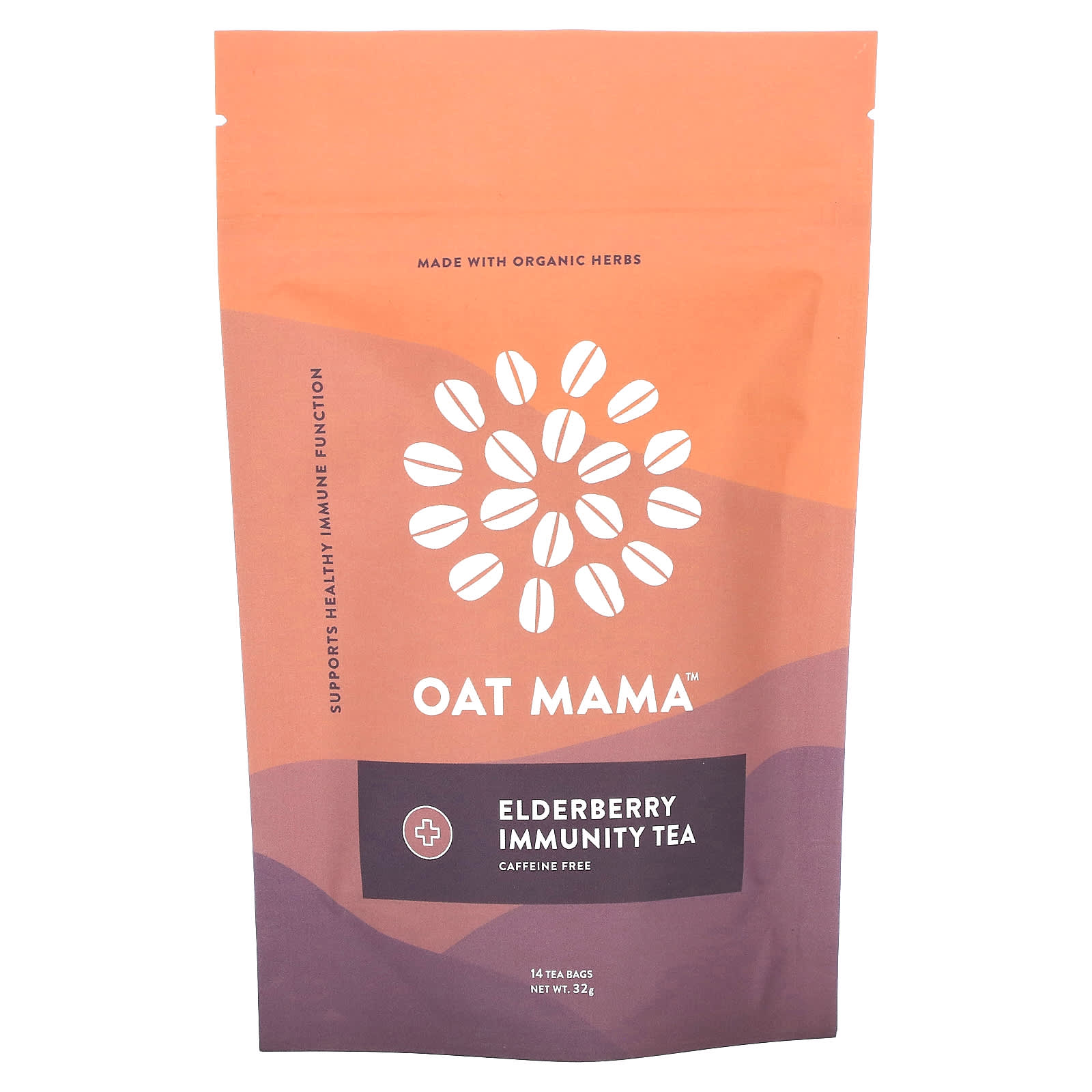 Oat Mama чай с бузиной для укрепления иммунитета без кофеина 14 чайных пакетиков 32 г 3090₽