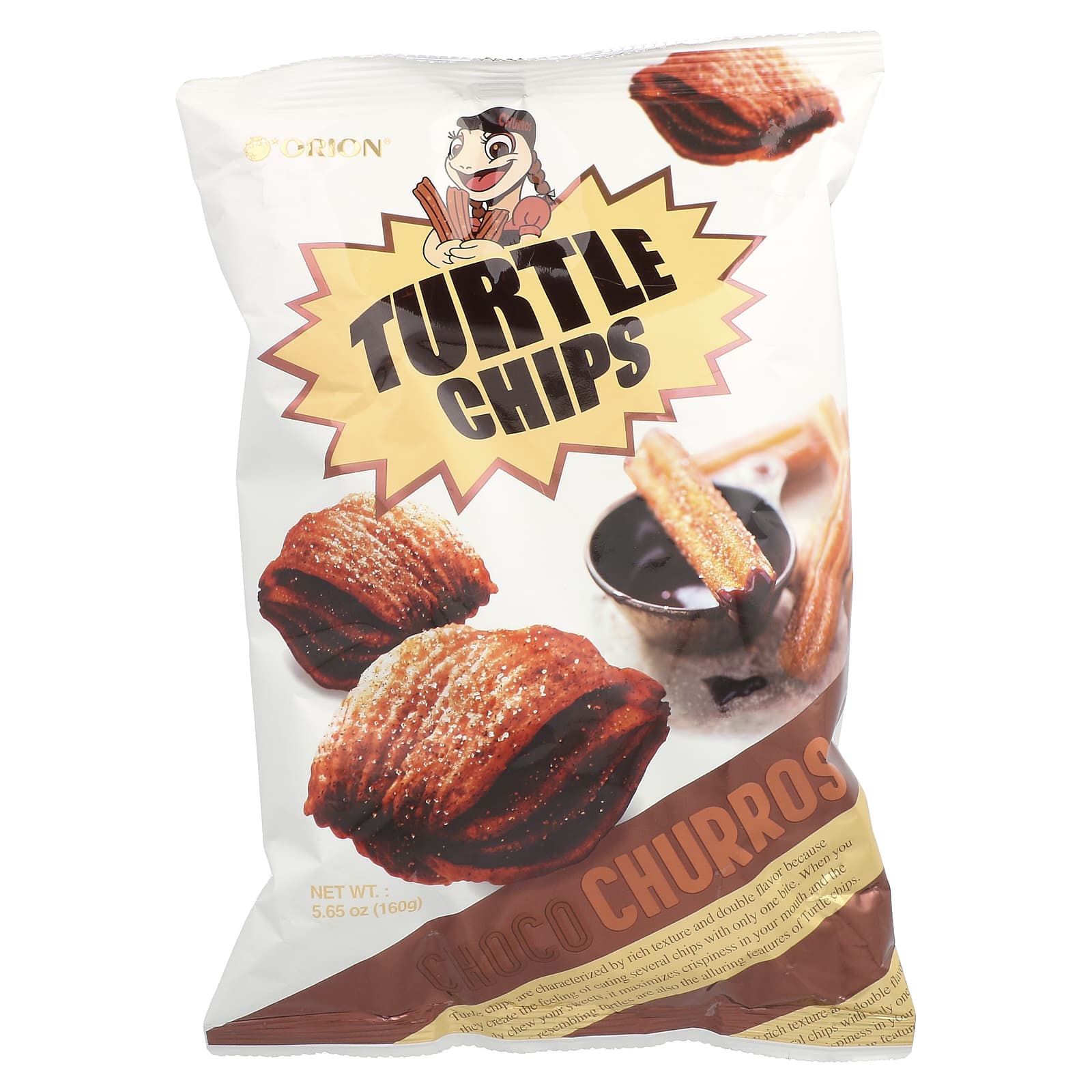 Orion, Turtle Chips, Choco Churros, 160 г (5,65 унции)