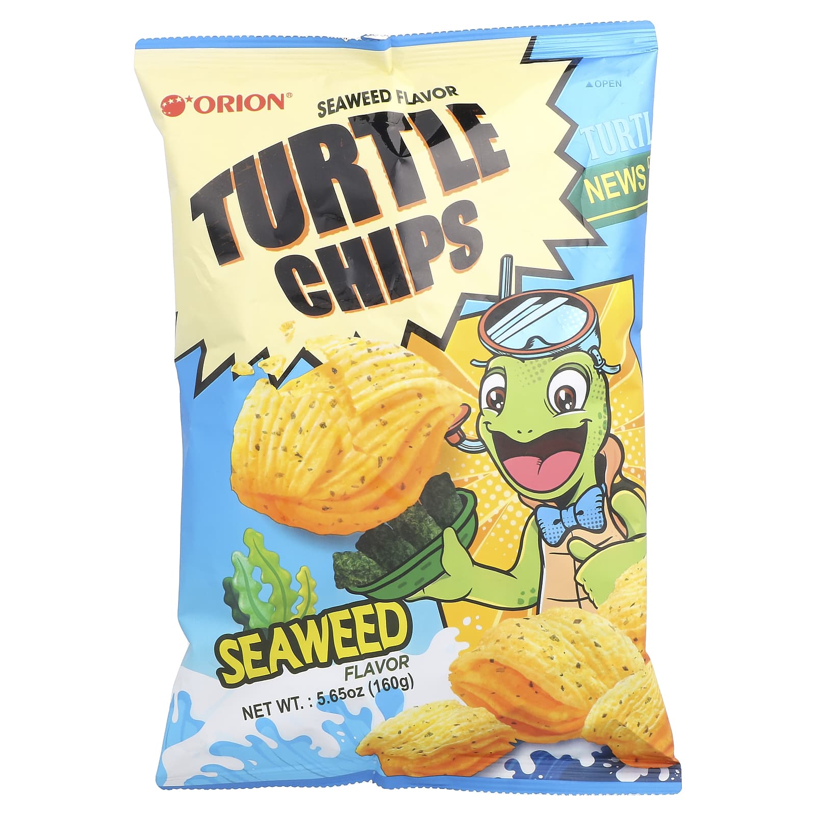 Orion, Turtle Chips, морские водоросли, 160 г (5,65 унции)