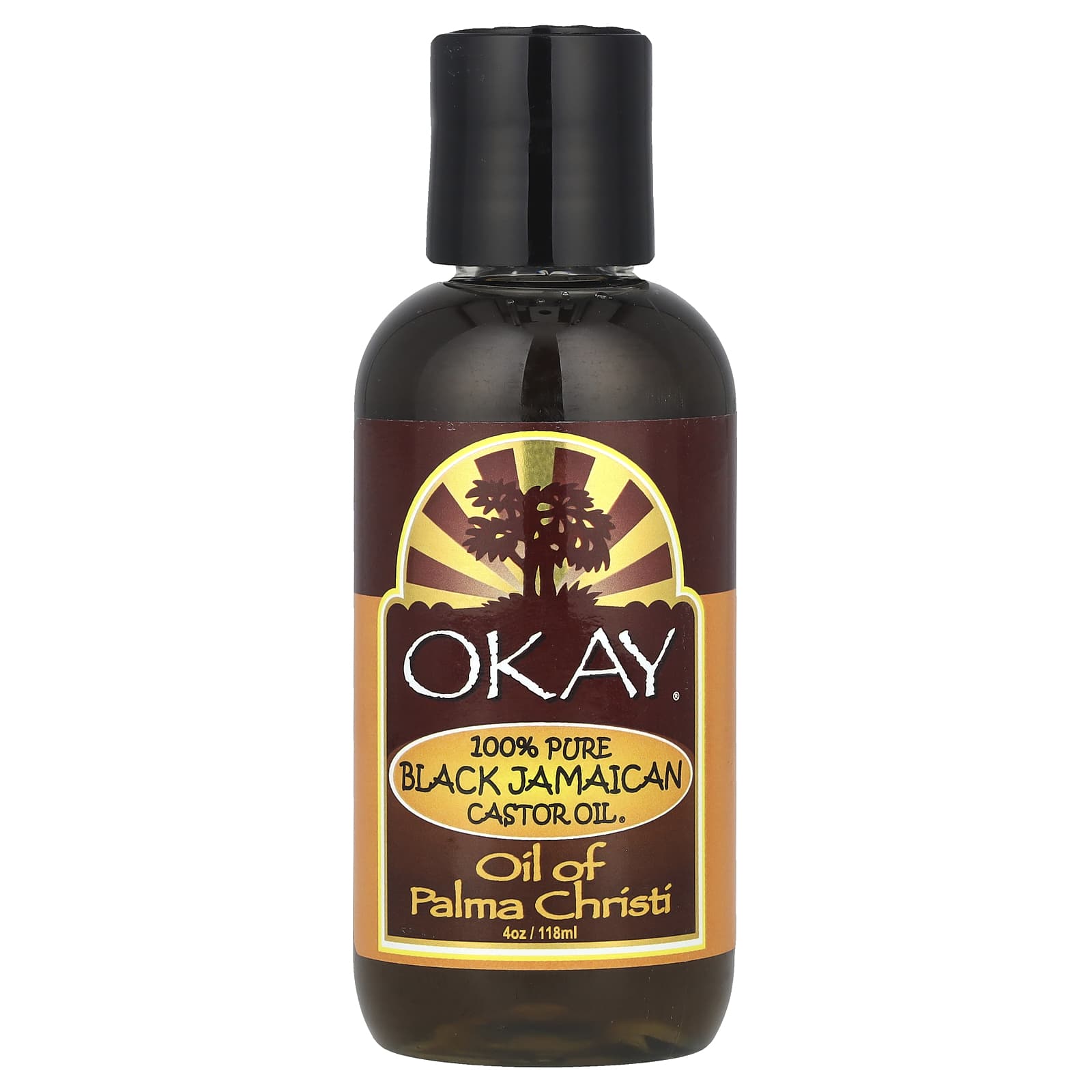 Okay Pure Naturals 100 чистое черное ямайское касторовое масло 118 мл 4 унции 2190₽