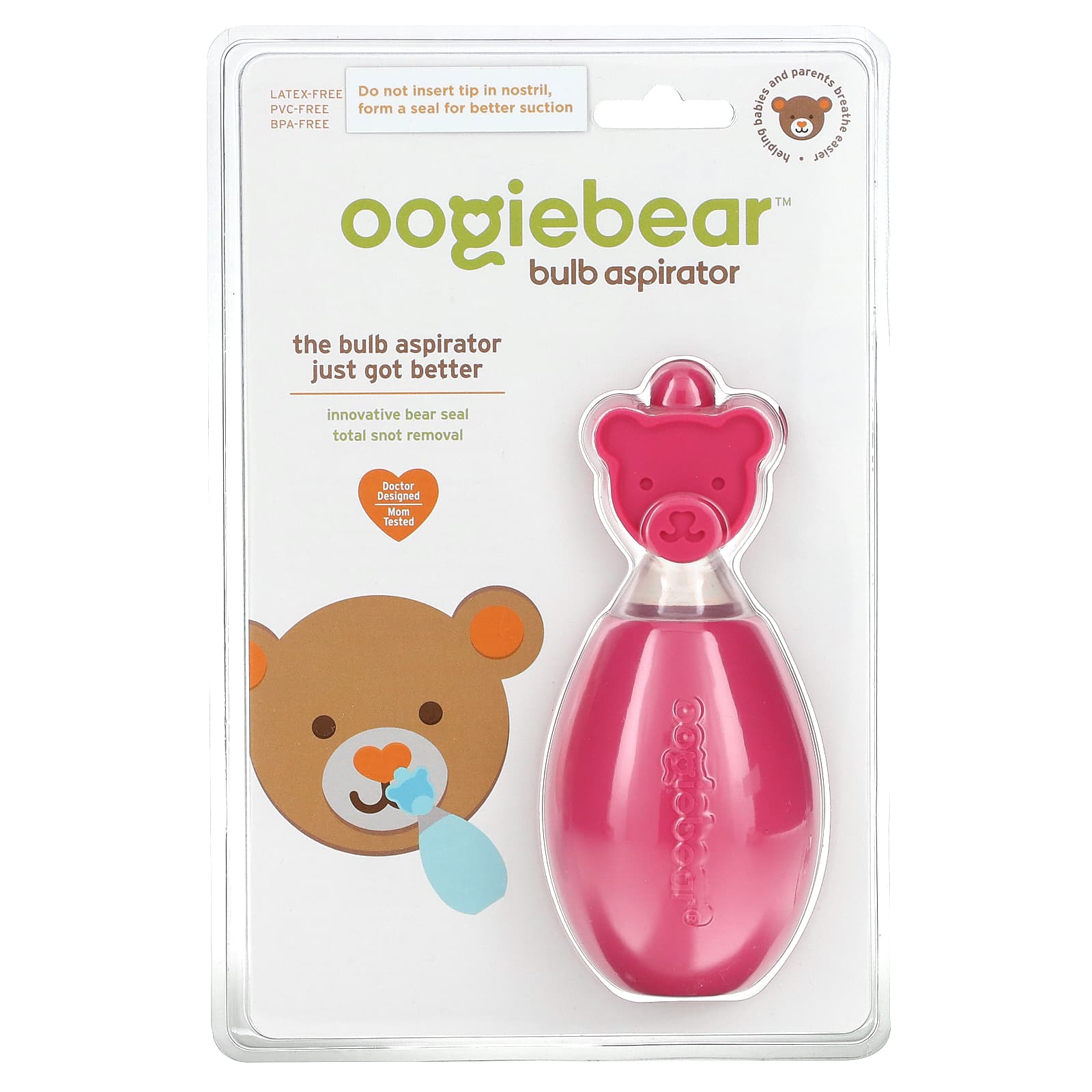 oogiebear аспиратор розовый 1 шт 1890₽