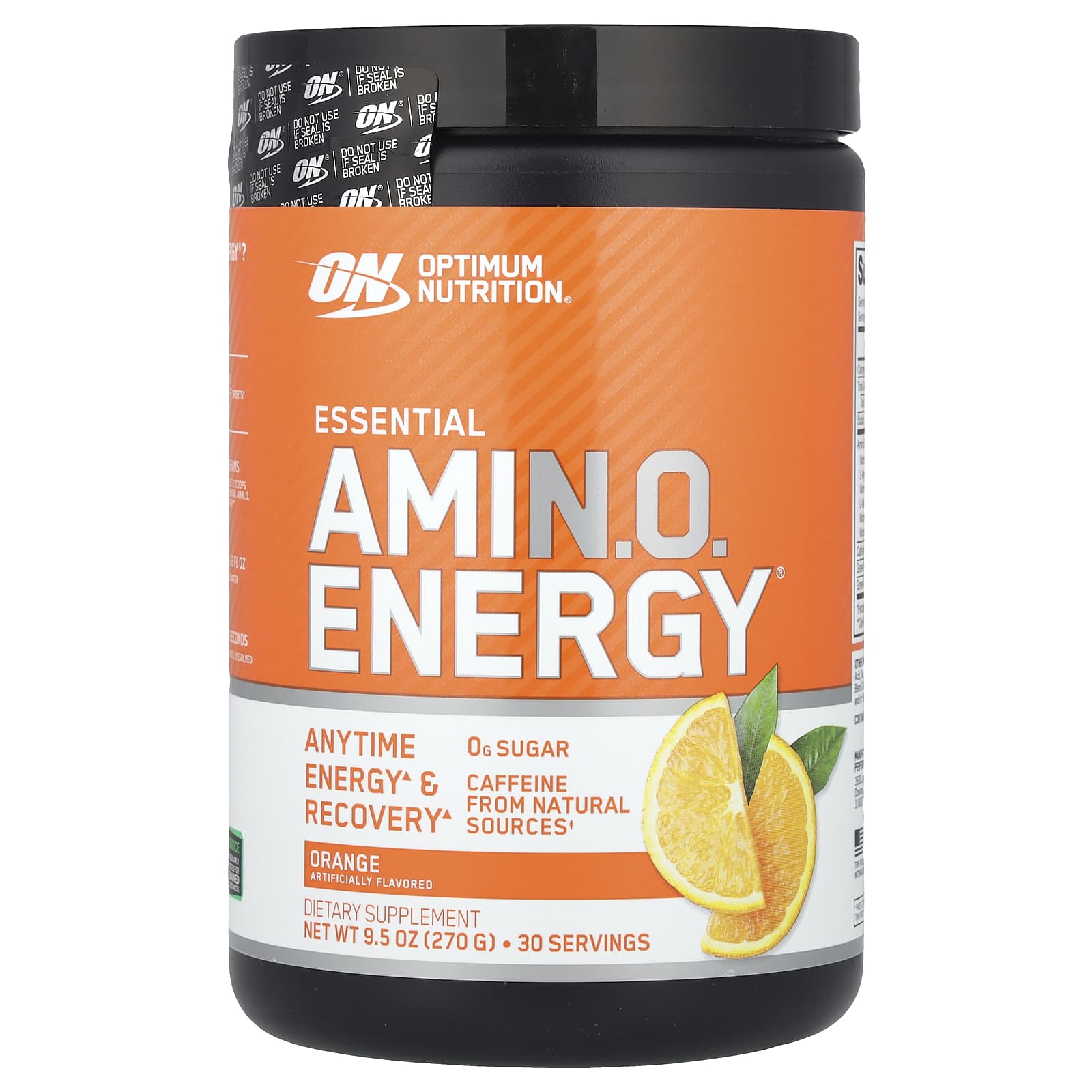 Optimum Nutrition, ESSENTIAL AMIN.O. ENERGY, охладитель с апельсином, 270 г (9,5 унции)