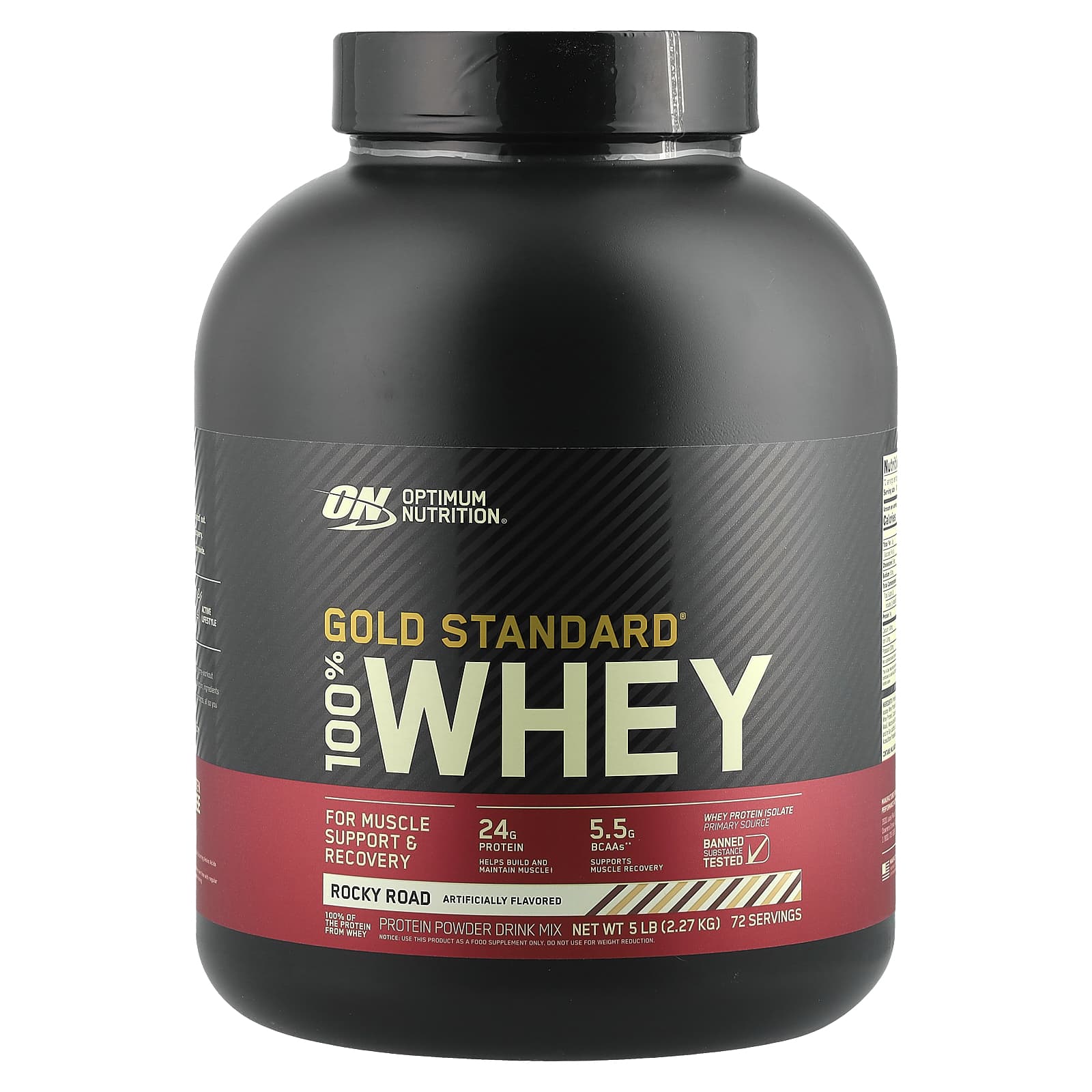 Optimum Nutrition, Gold Standard 100% Whey, сыворотка со вкусом шоколадного мороженого, 2,27 кг (5 фунтов)