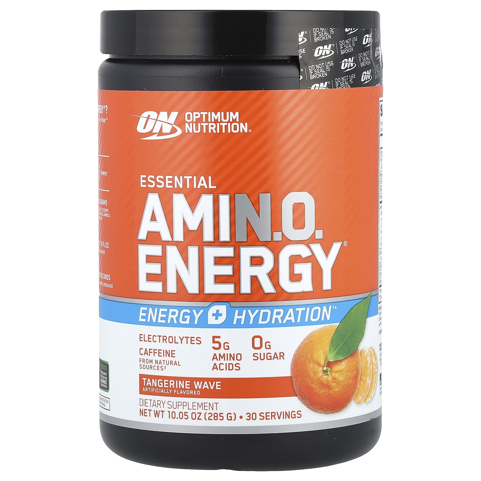 Optimum Nutrition, ESSENTIAL AMIN.O. ENERGY + ELECTROLYTES, Tangerine Wave, 285 г (10,05 унции)