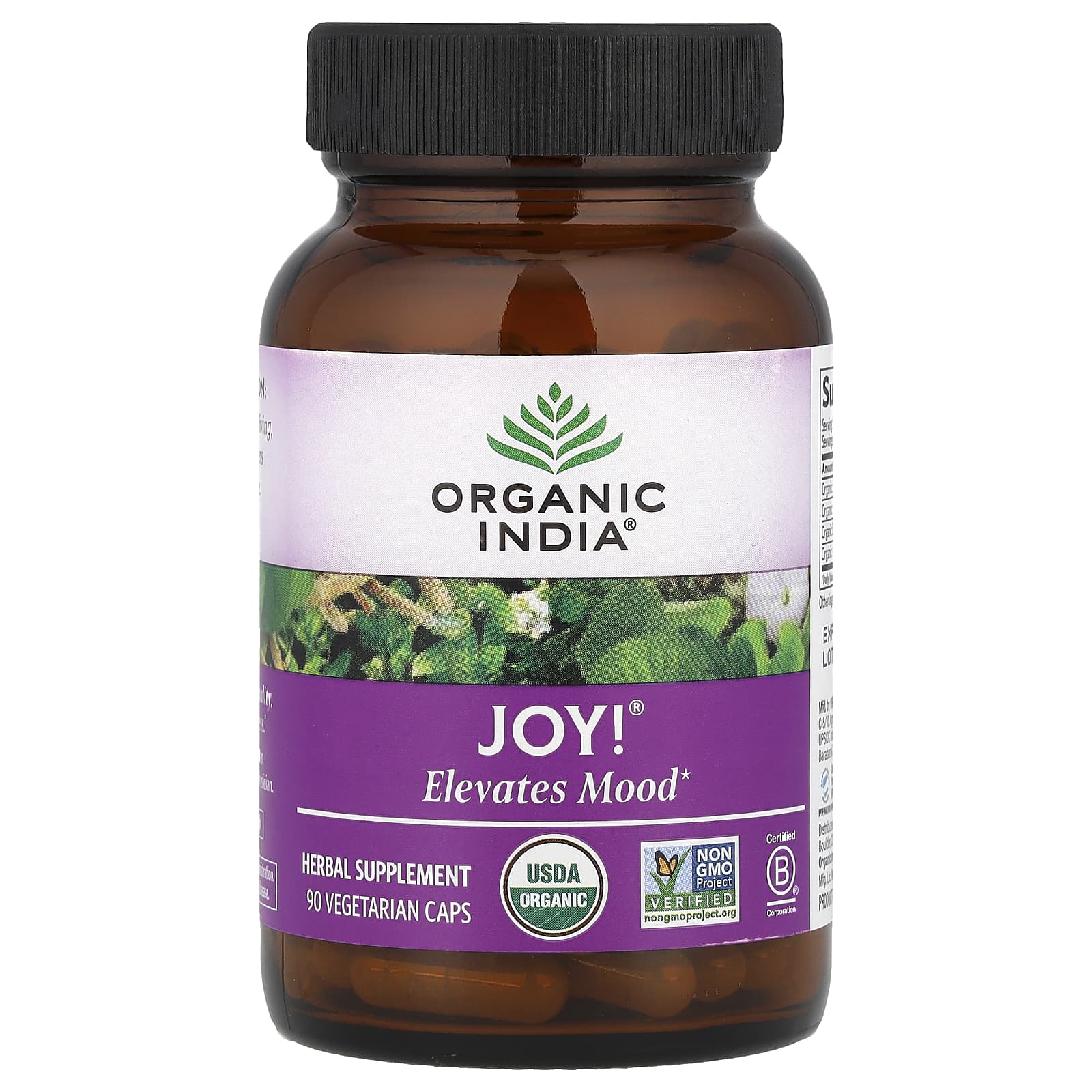 Organic India Joy поднимает настроение 90 вегетарианских капсул 4290₽