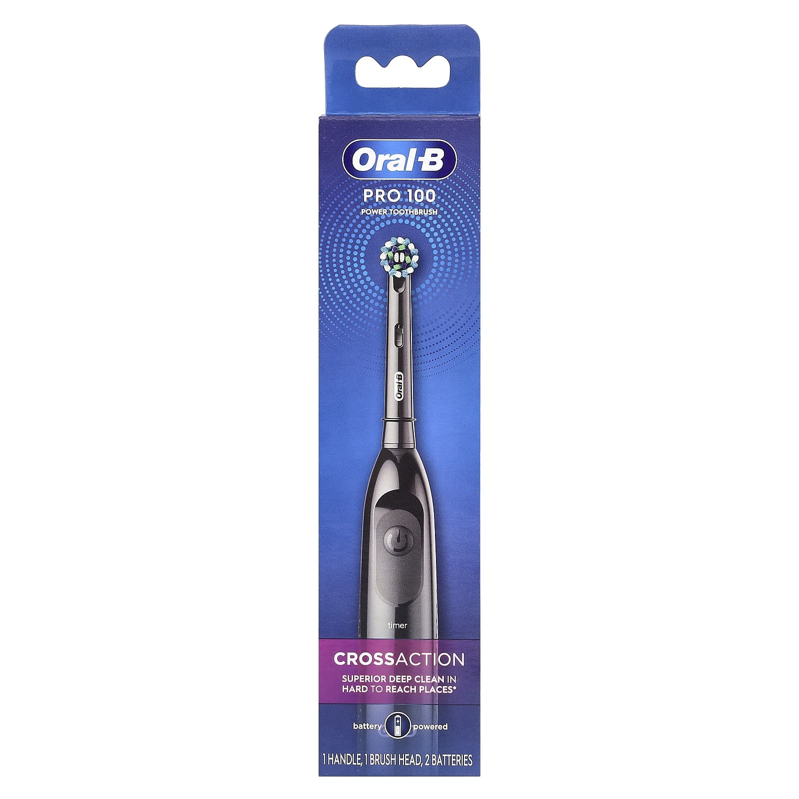 Oral-B, CrossAction Clinical Power Toothbrush, черная`` 1 зубная щетка