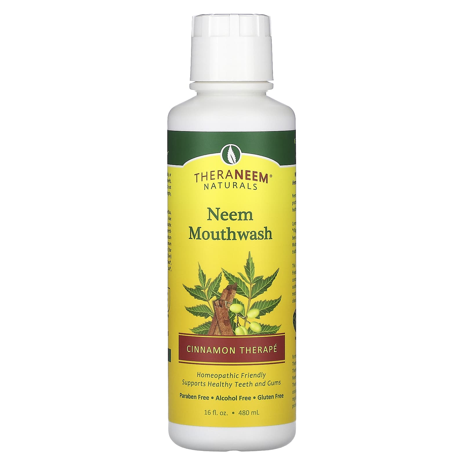 Organix South, Жидкость для полоскания рта Neem, Therapé с корицей, 480 мл (16 жидк. Унций)