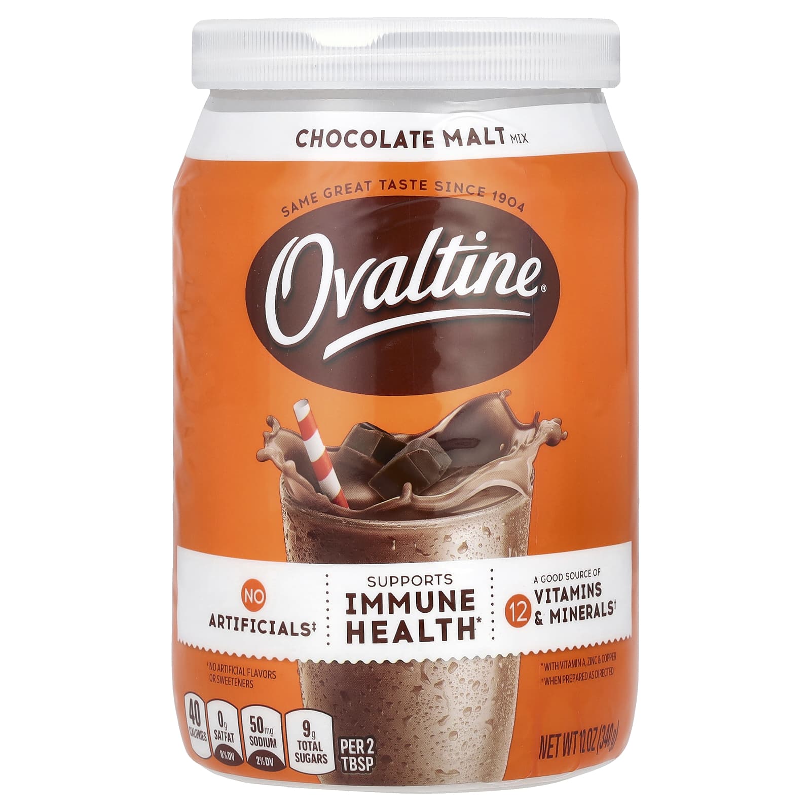 Ovaltine Шоколадно-солодовая смесь 12 унций 340 г 1790₽