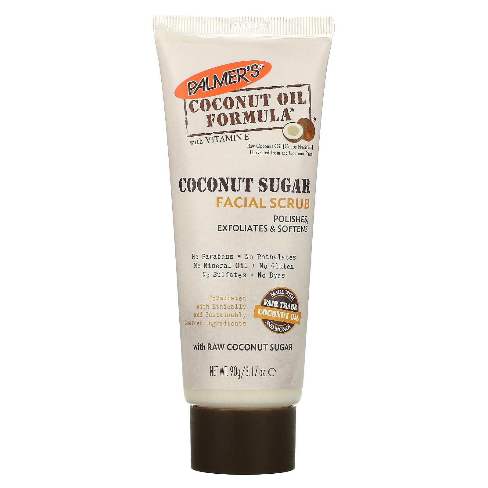 Palmer's, Coconut Oil Formula, Скраб для лица с кокосовым сахаром, 3,17 унции (90 г)