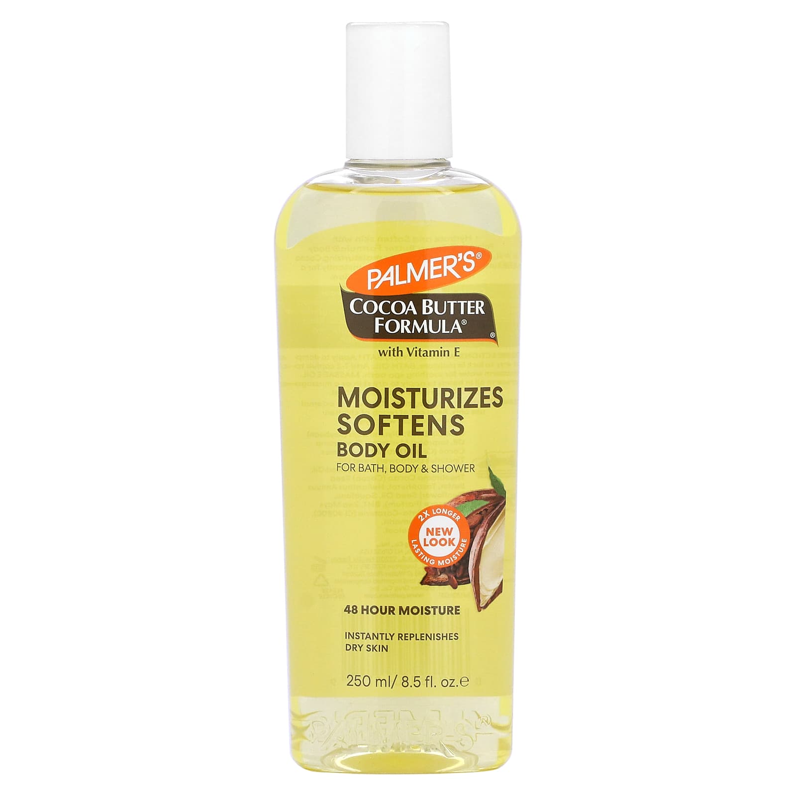 Palmer's, Cocoa Butter Formula, увлажняющее масло для тела, с легким запахом, 250 мл (8,5 жидк. унций)