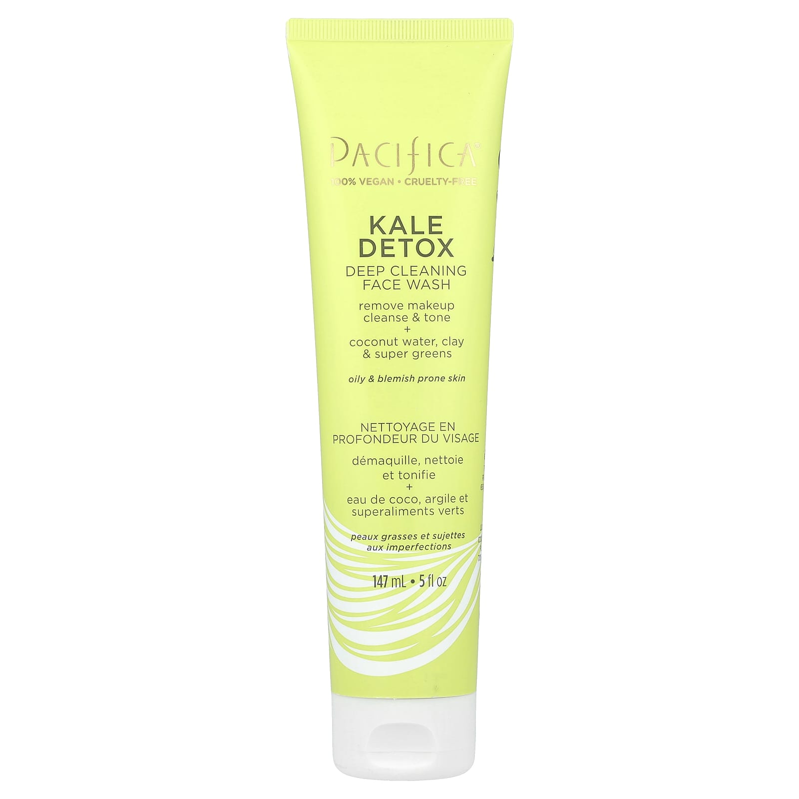 Pacifica, Kale Detox, глубоко очищающее средство для умывания, 147 мл (5 жидк. Унций)
