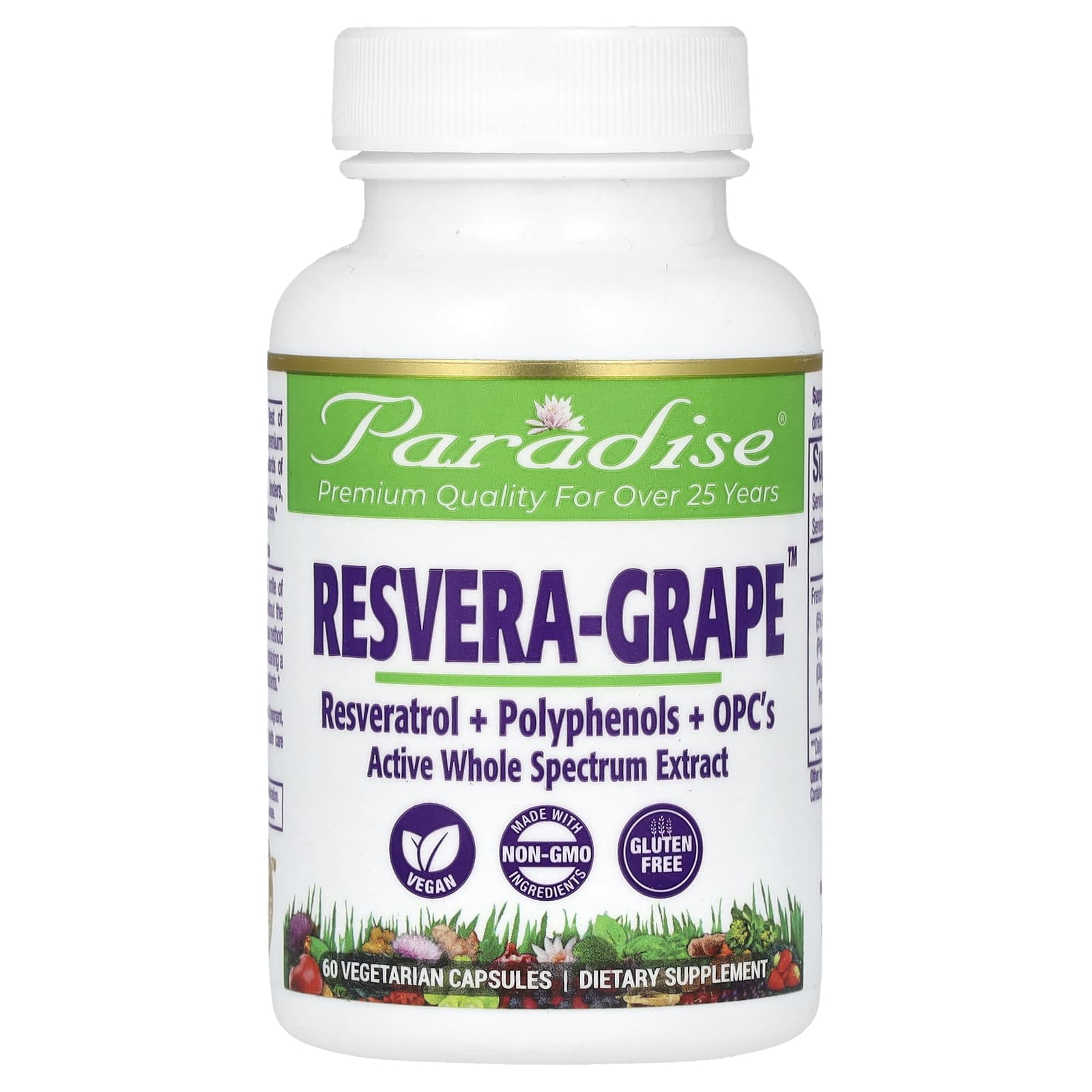 Paradise Herbs MedVita ResveraGrape 60 Vegetarian Capsules 3890₽