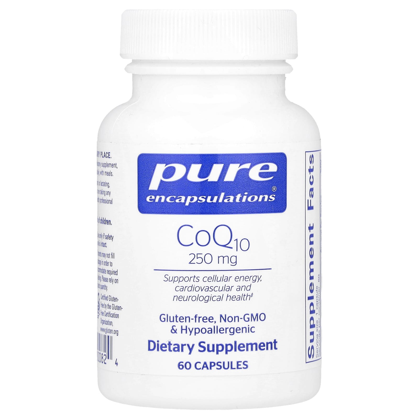 Pure Encapsulations, CoQ10, 250 мг, 60 капсул