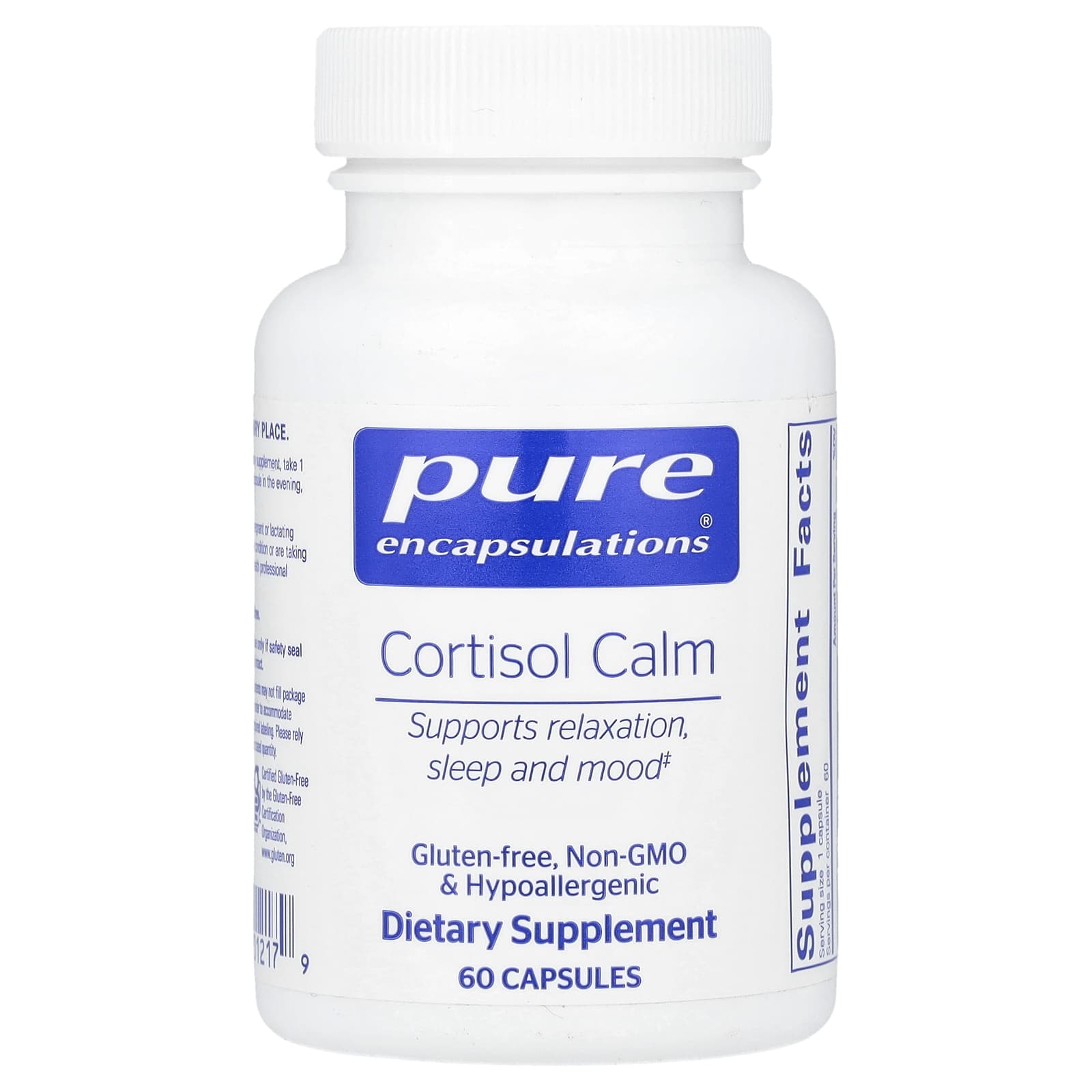 Pure Encapsulations, Cortisol Calm, 60 капсул