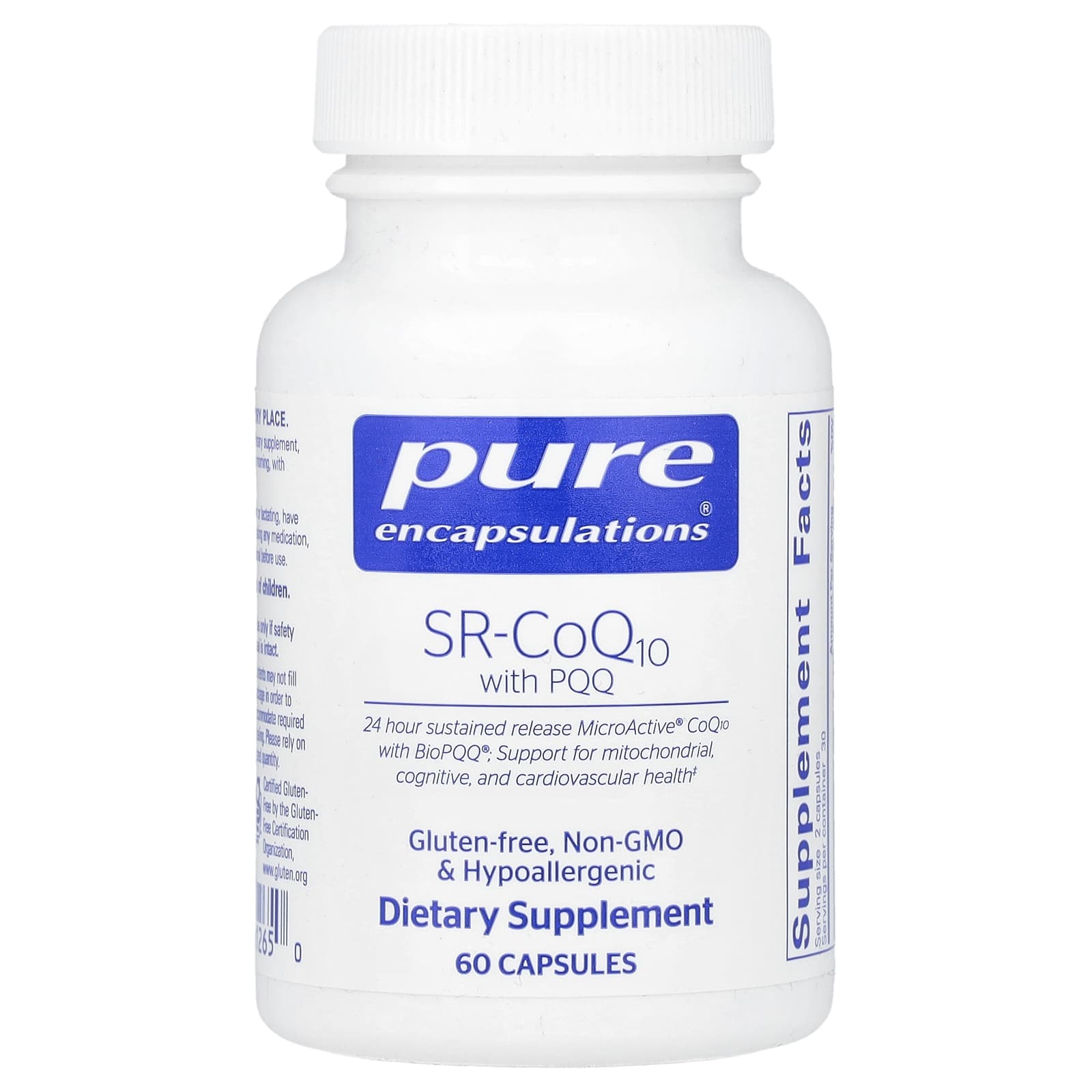 Pure Encapsulations, SR-CoQ10 с PQQ`` 60 капсул