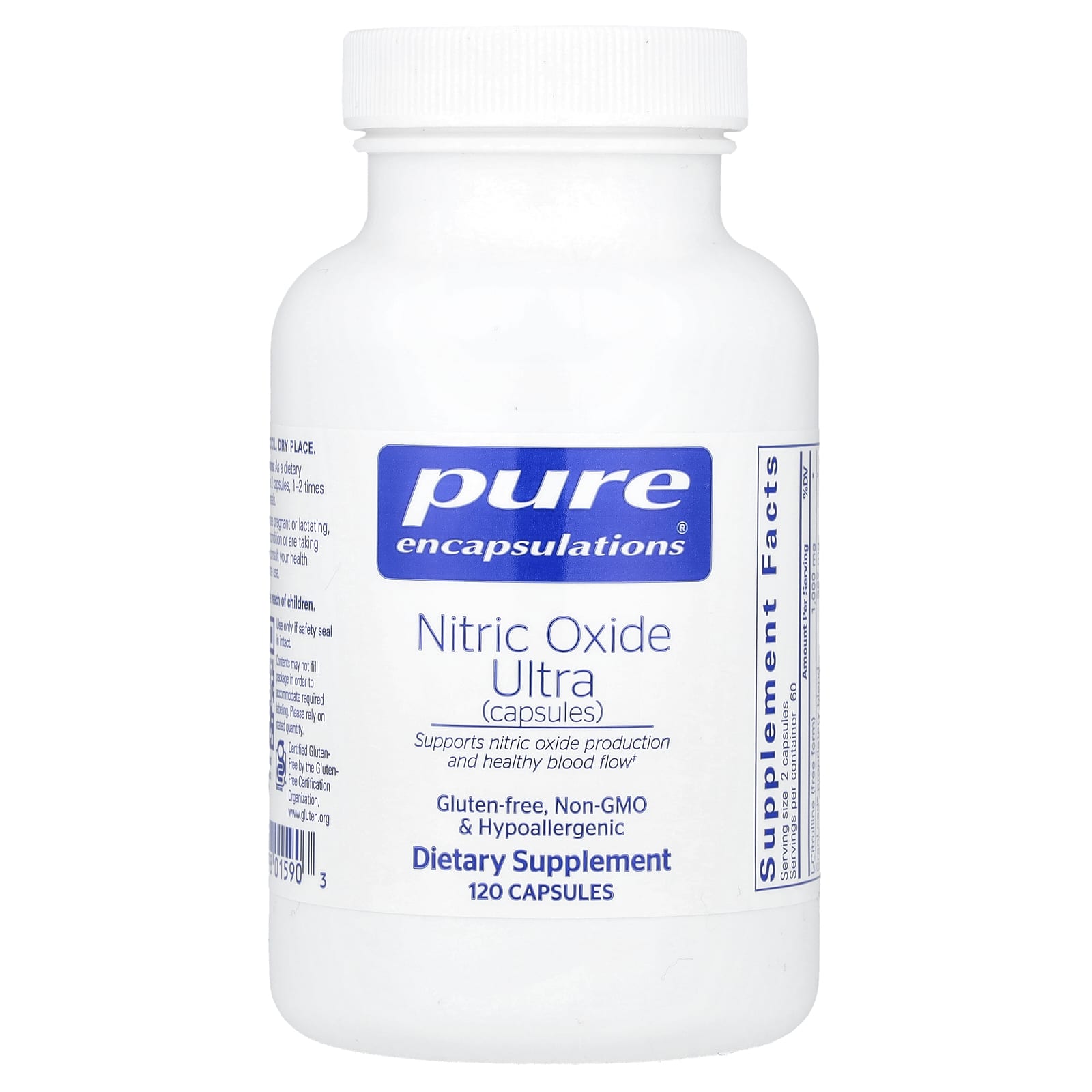 Pure Encapsulations Оксид азота Ultra 120 капсул 14990₽