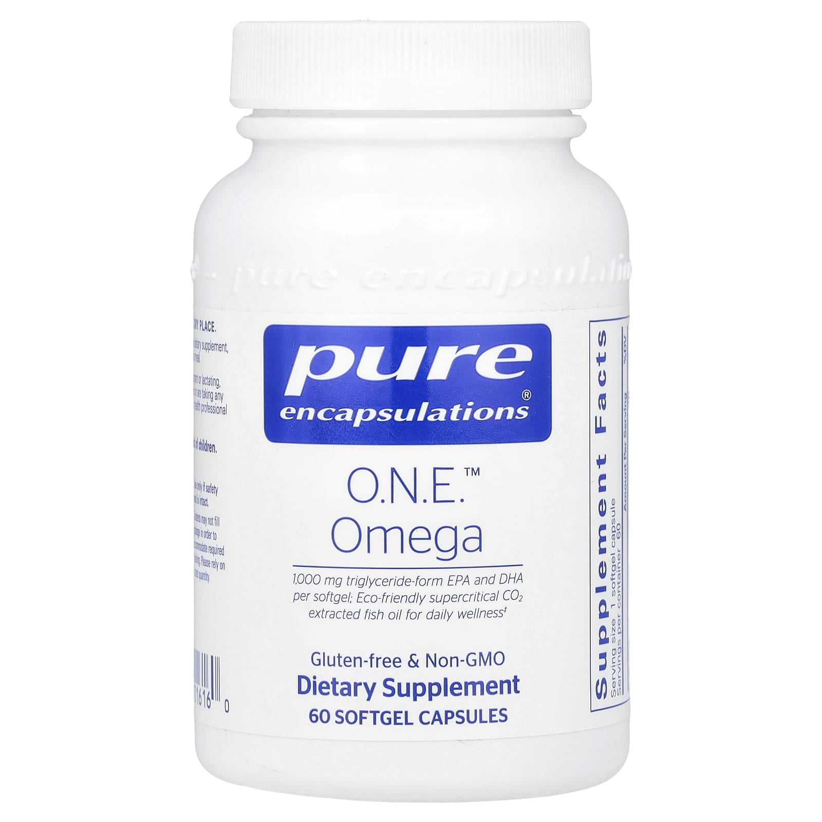 Pure Encapsulations, ONE ™ Omega, 60 мягких капсул