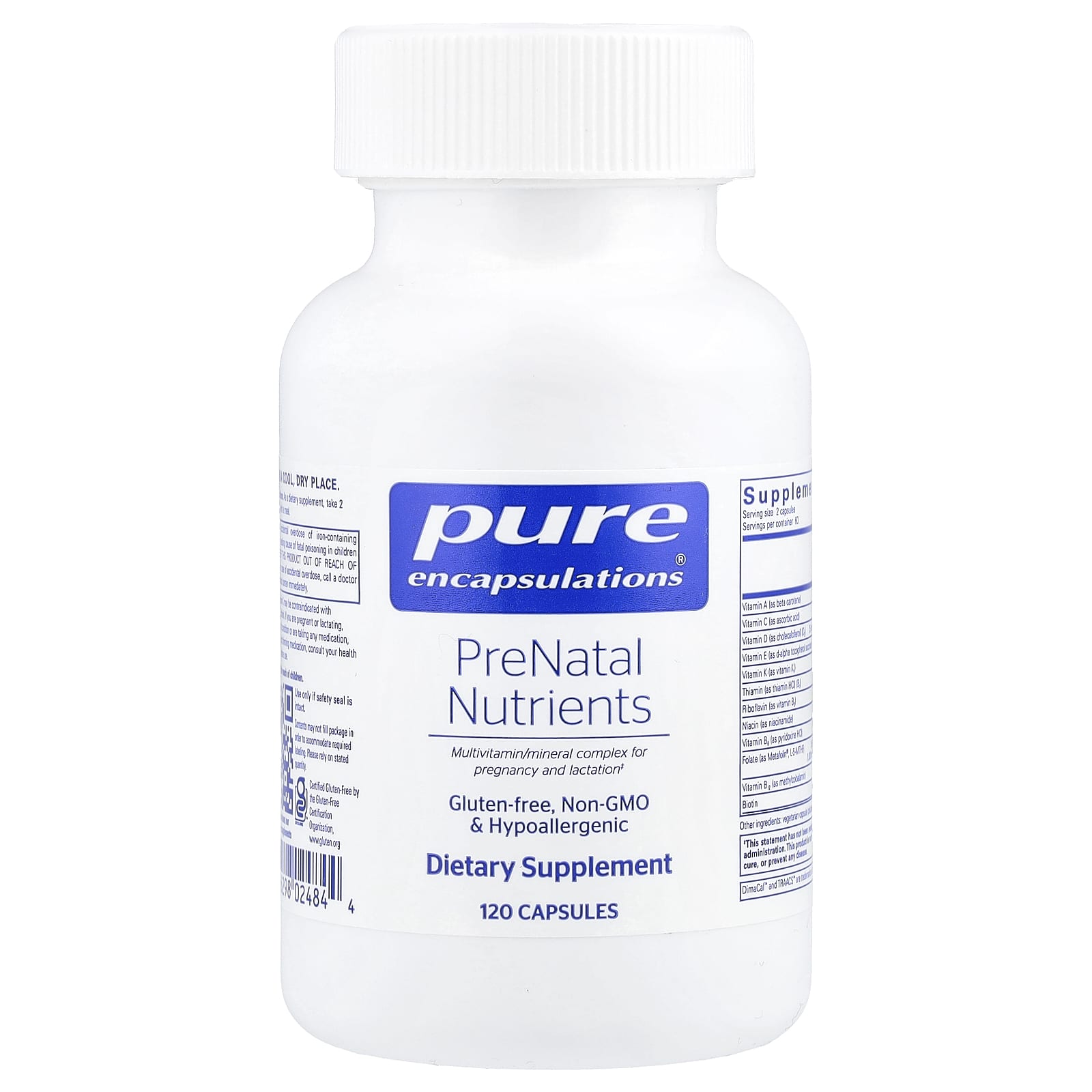 Pure Encapsulations, PreNatal Nutrients, 120 капсул