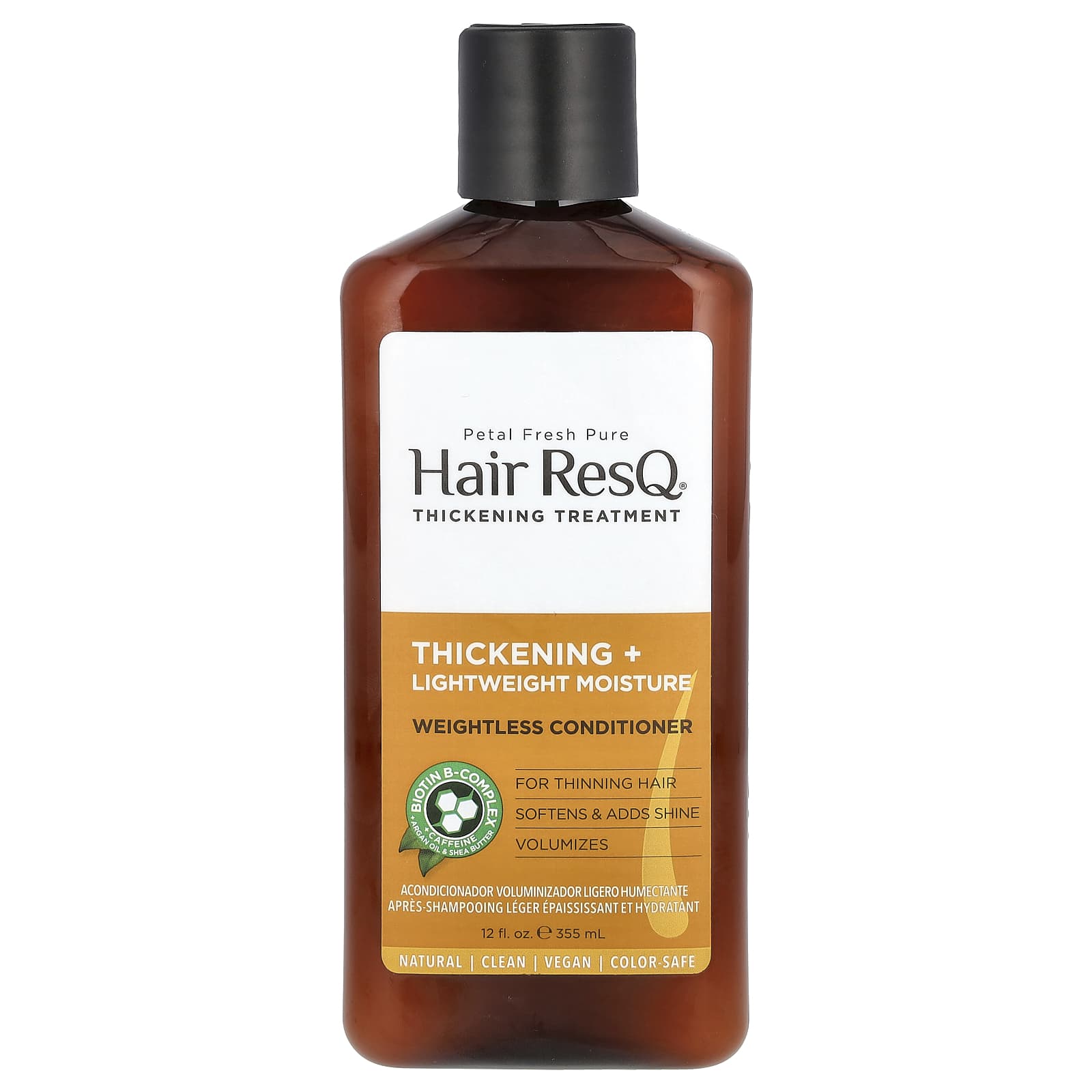 Petal Fresh, Hair ResQ, средство для утолщения, утолщение и увлажнение, невесомый кондиционер для истонченных волос, 355 мл (12 жидк. Унций)