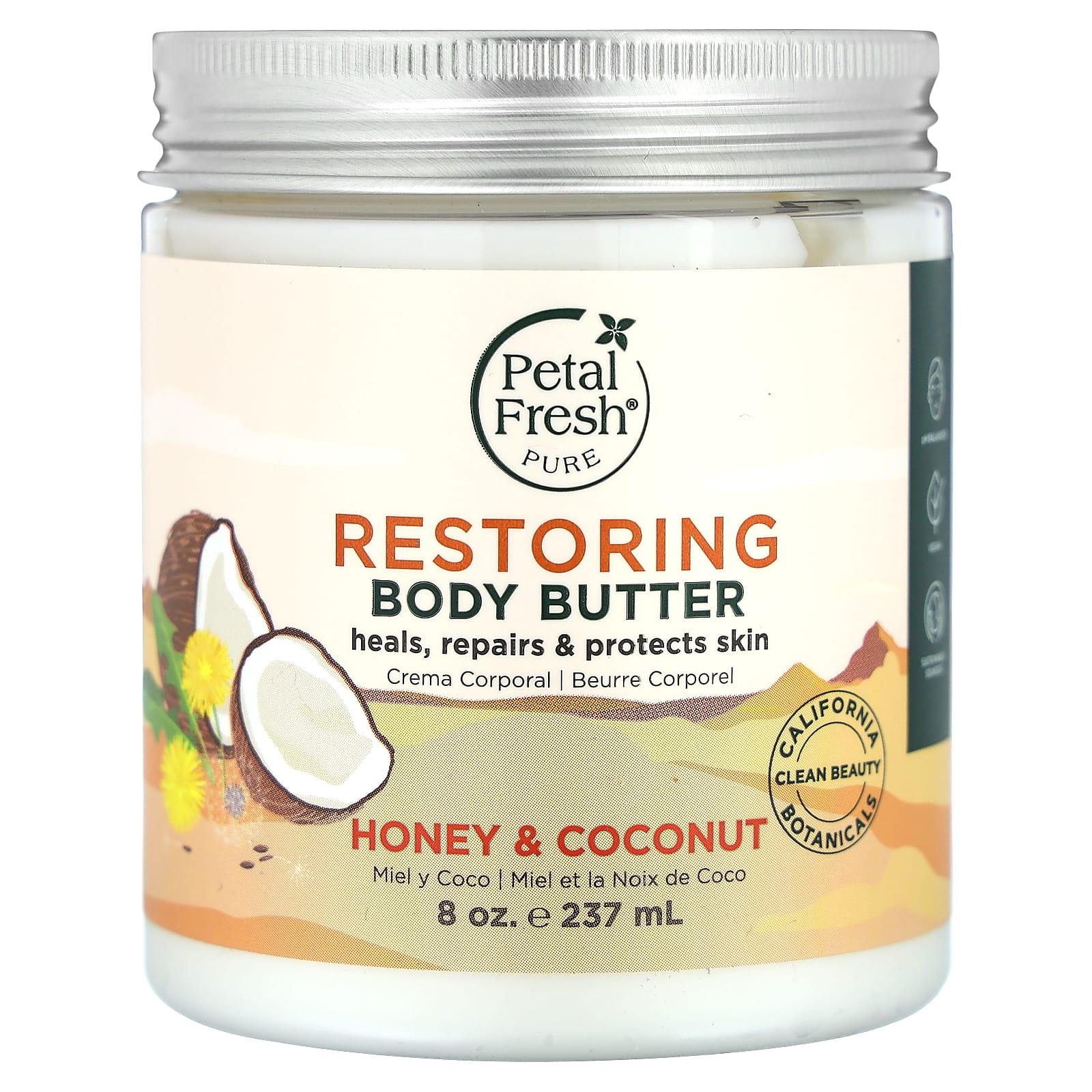 Petal Fresh, Pure, восстанавливающее масло для тела, мед и кокос, 237 мл (8 унций)