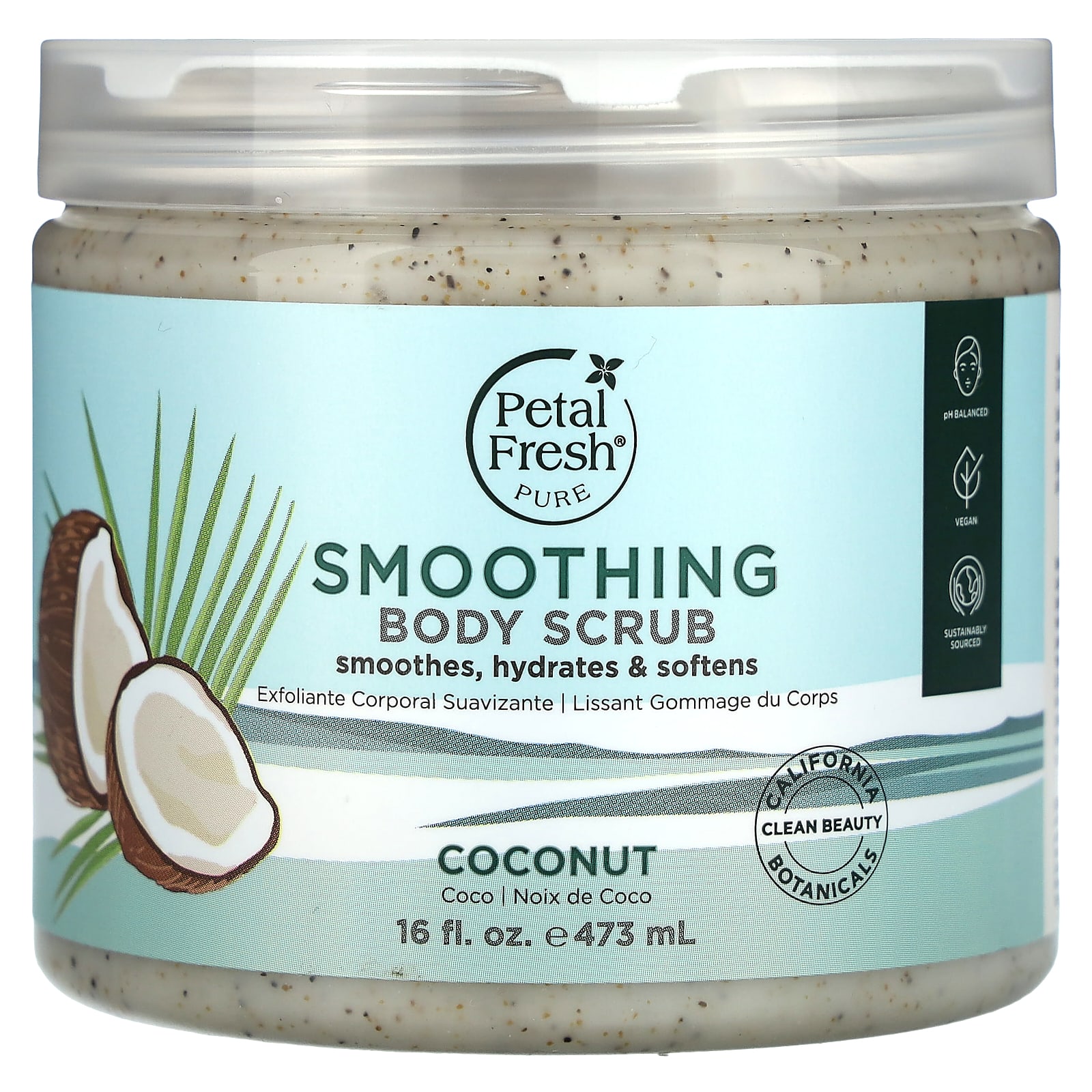 Petal Fresh, скраб для тела, придающий коже гладкость, кокос, 473 мл (16 унций)