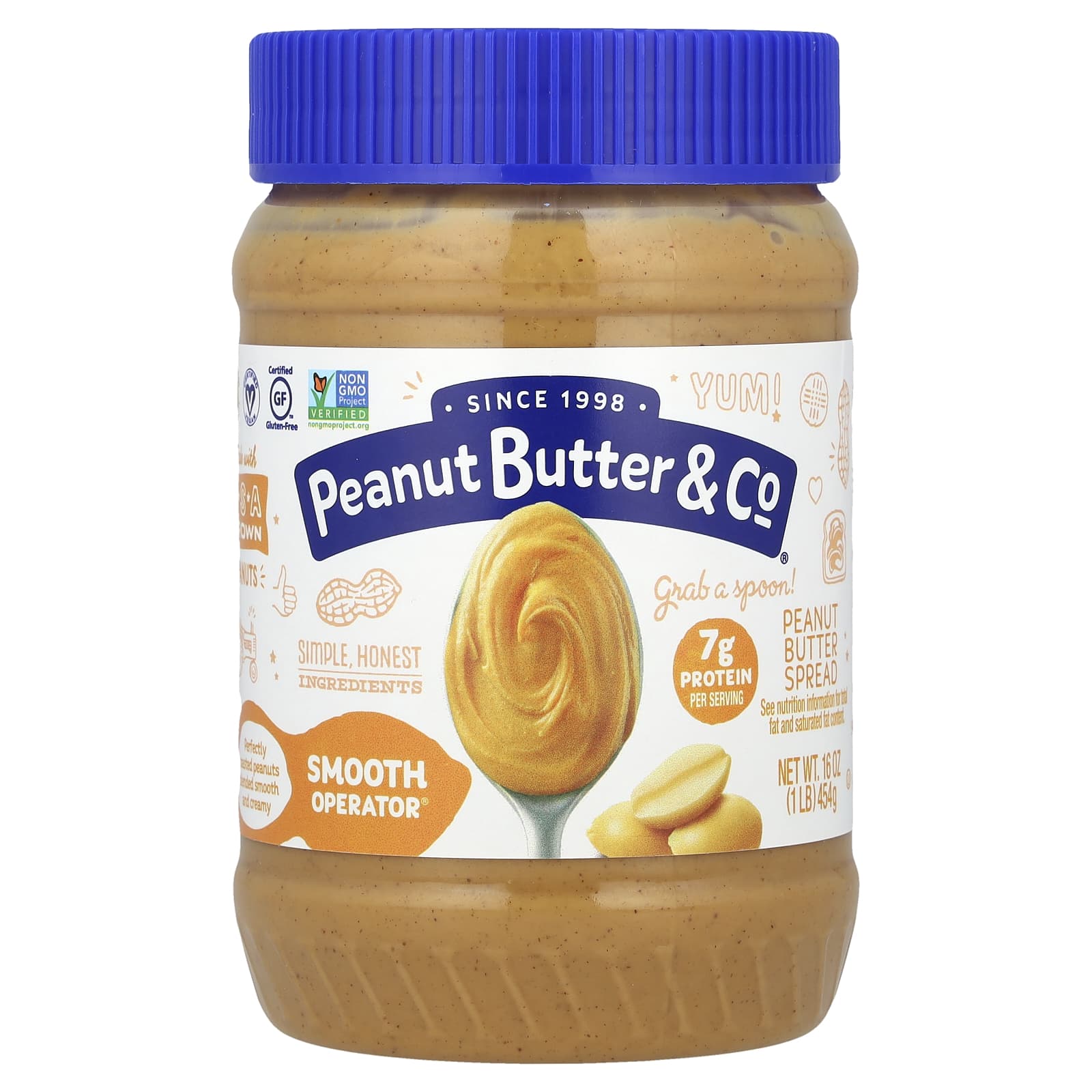 Peanut Butter - Co., Smooth Operator, арахисовая паста, 454 г (16 унций)