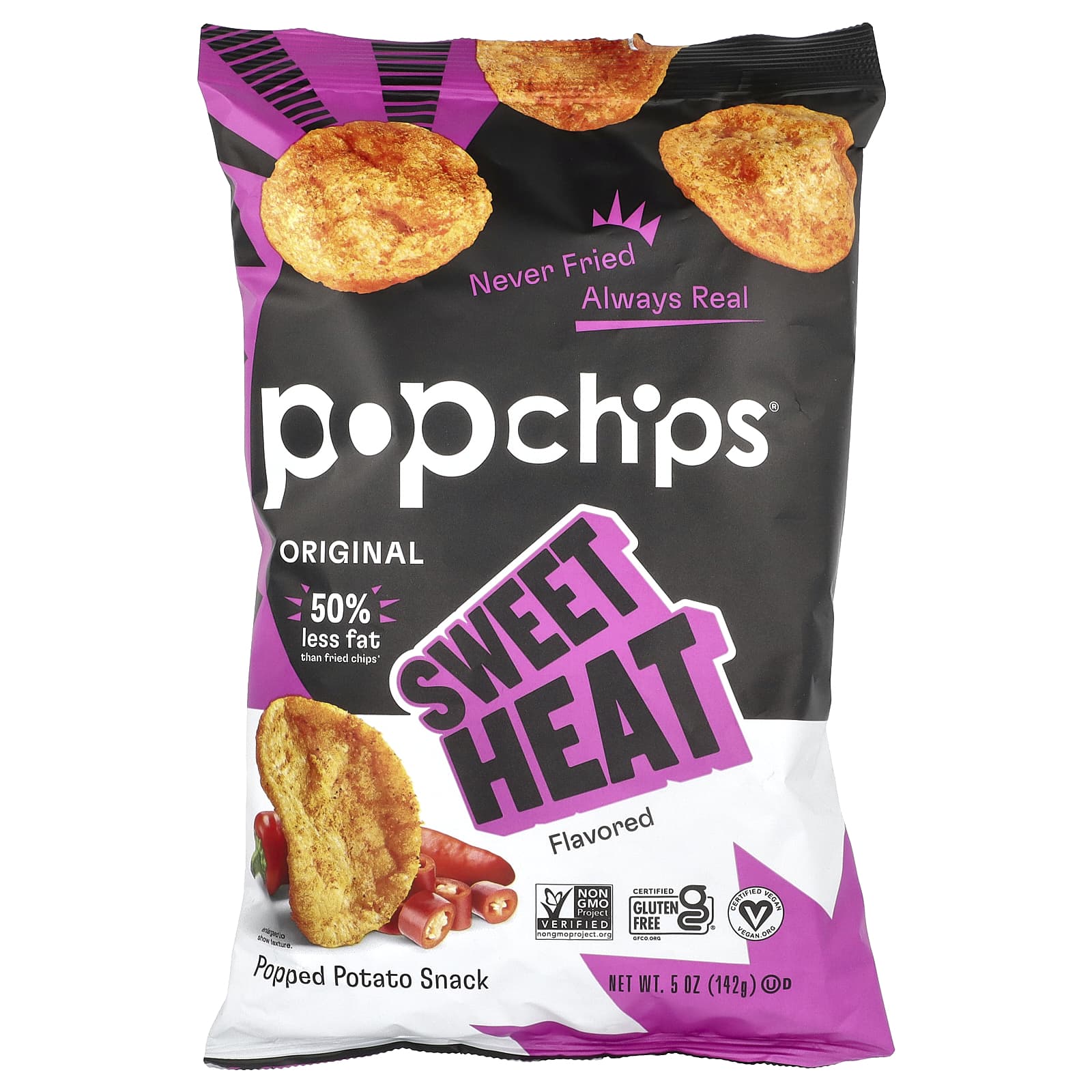 Popchips Original Sweet Heat 142 г 5 унций 1590₽