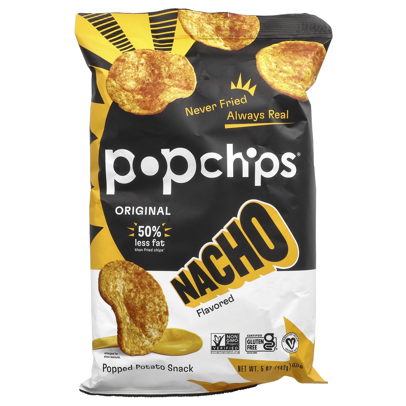 Popchips, оригинальные начос, 142 г (5 унций)