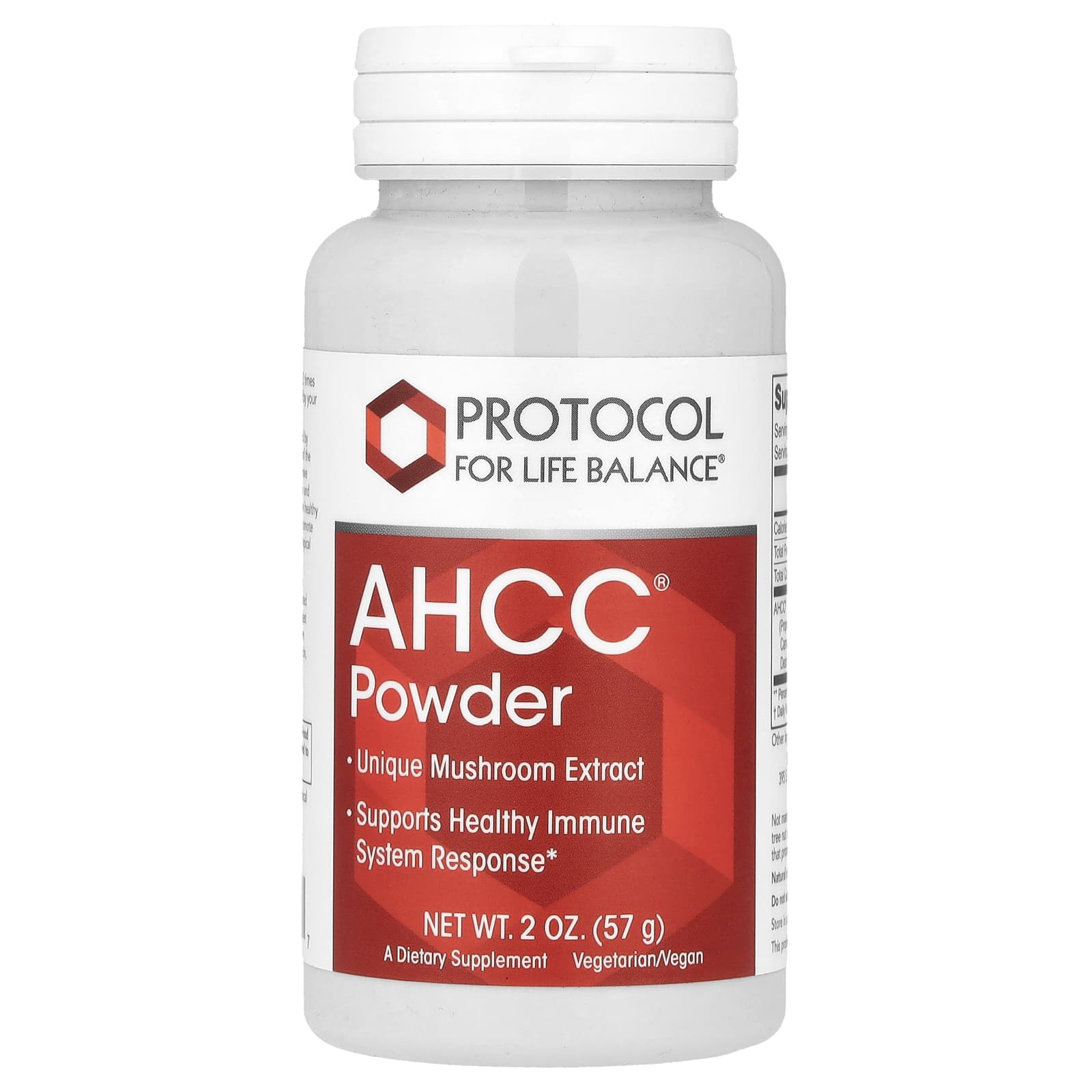 Protocol for Life Balance, AHCC®, порошок, 57 г (2 унции)