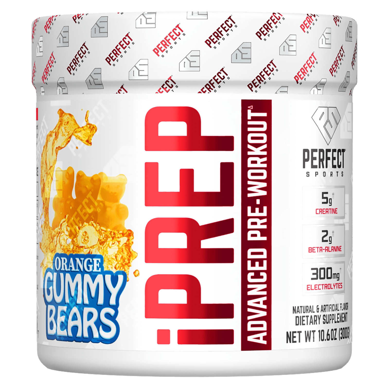 PERFECT Sports, iPrep, Advanced Pre-Workout, апельсиновые мармеладки, 300 г (10,6 унции)