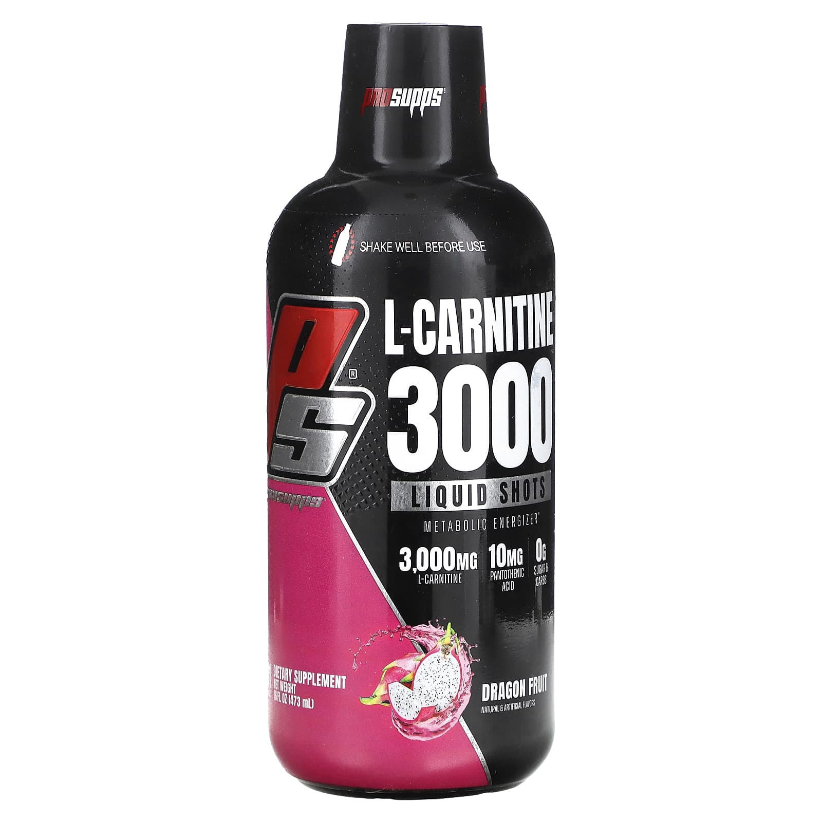 ProSupps, L-карнитин 3000, Liquid Shot, питайя, 473 мл (16 жидк. унций)