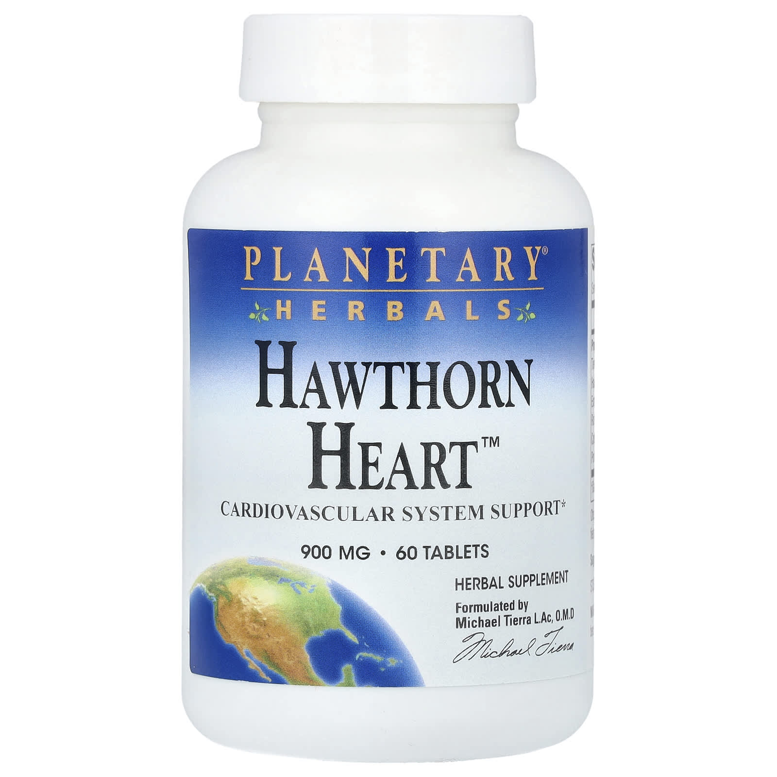 Planetary Herbals, Hawthorn Heart ™, 900 мг, 60 таблеток