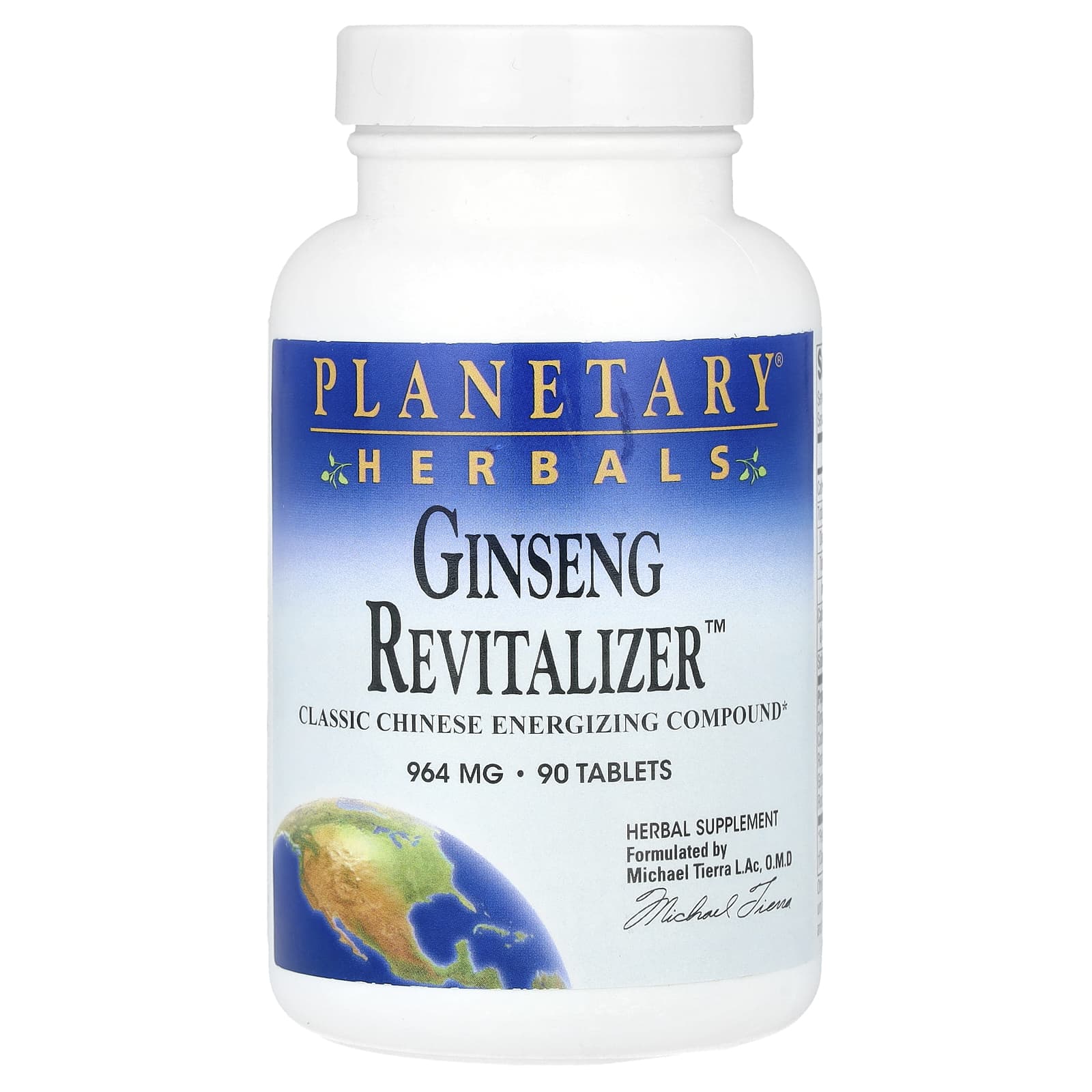 Planetary Herbals, Ginseng Revitalizer ™, 90 таблеток