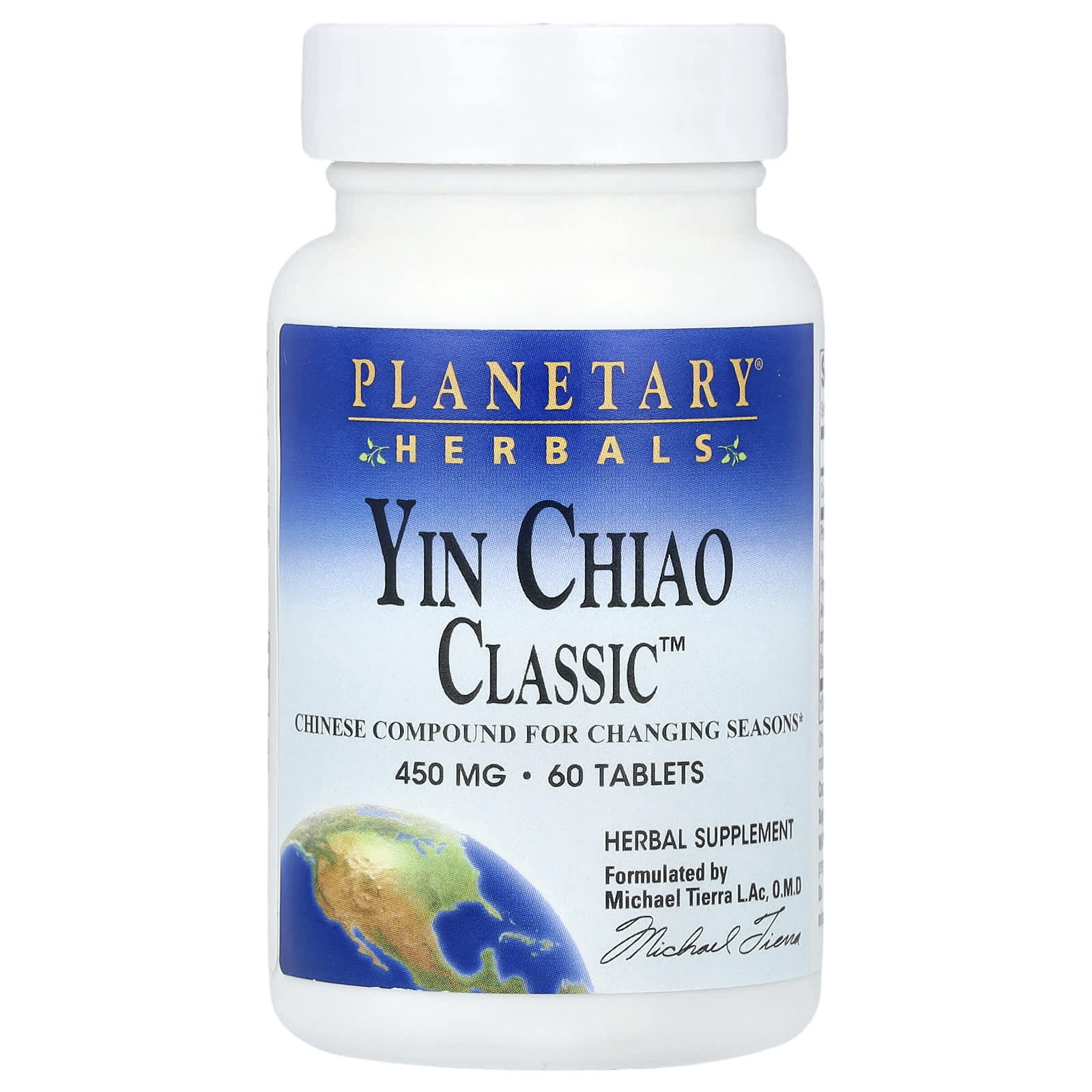 Planetary Herbals, Yin Chiao Classic ™, 60 таблеток