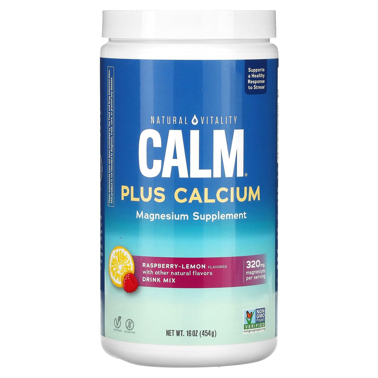 Natural Vitality Natural Calm Plus Calcium со вкусом малины и лимона 454 г 16 унций 6690₽