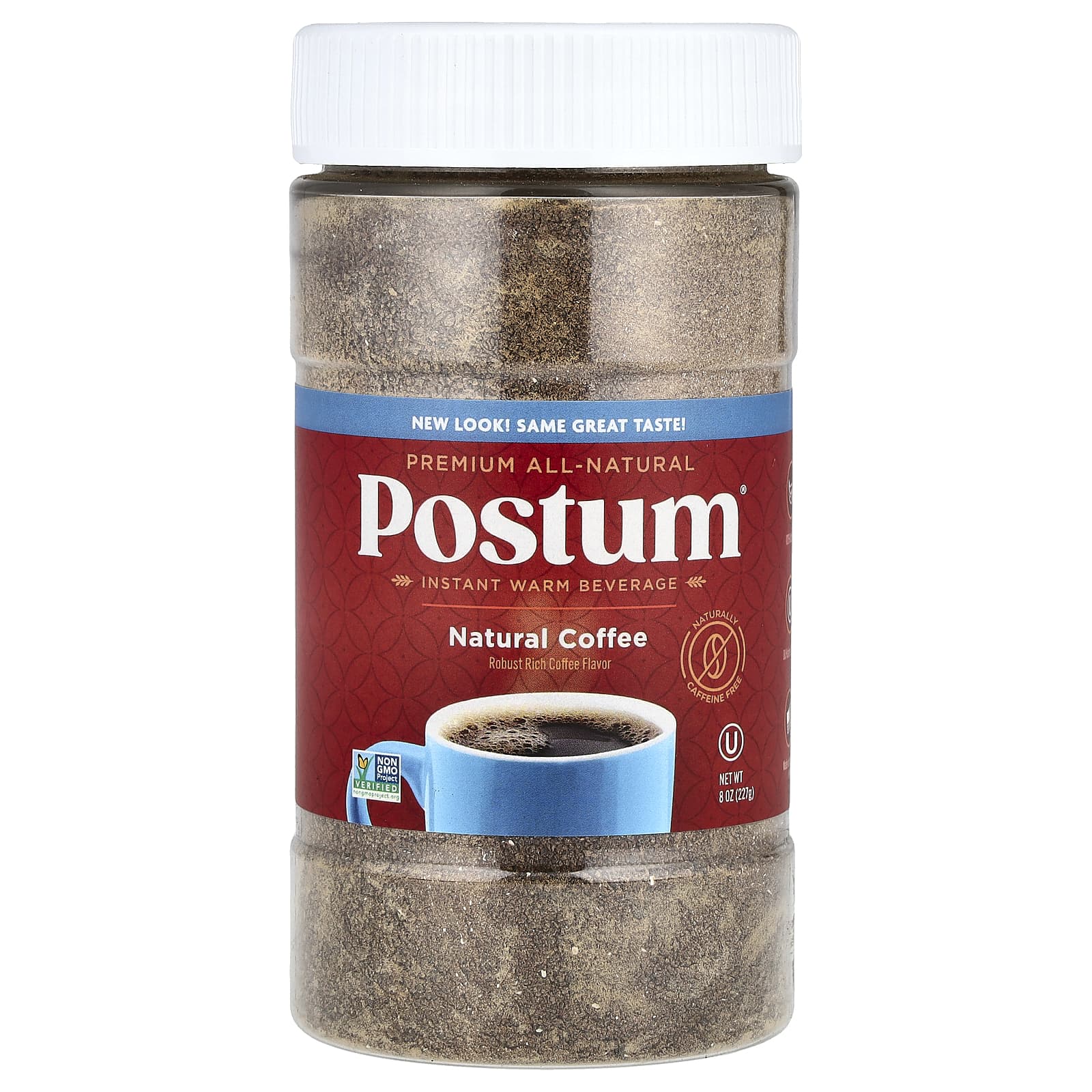 Postum Теплый напиток быстрого приготовления натуральный кофе без кофеина 227 г 8 унций 2590₽