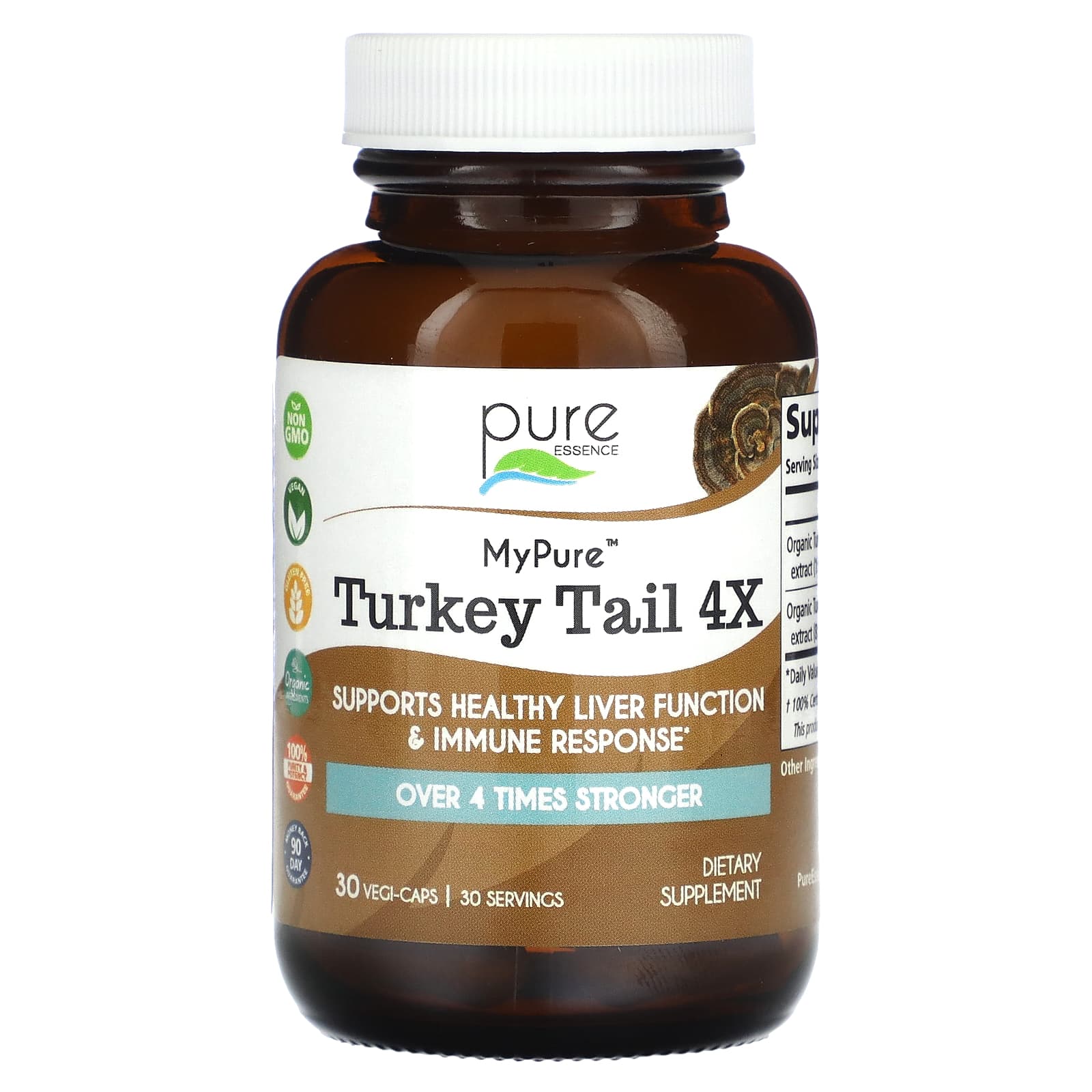 Pure Essence, My Pure, индейка 4x, 30 растительных капсул