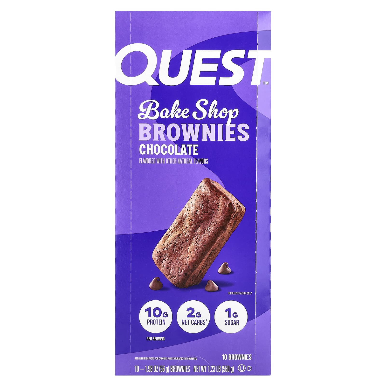 Quest Nutrition, Bake Shop, шоколадные, 10 пирожных, 56 г (1,98 унции)