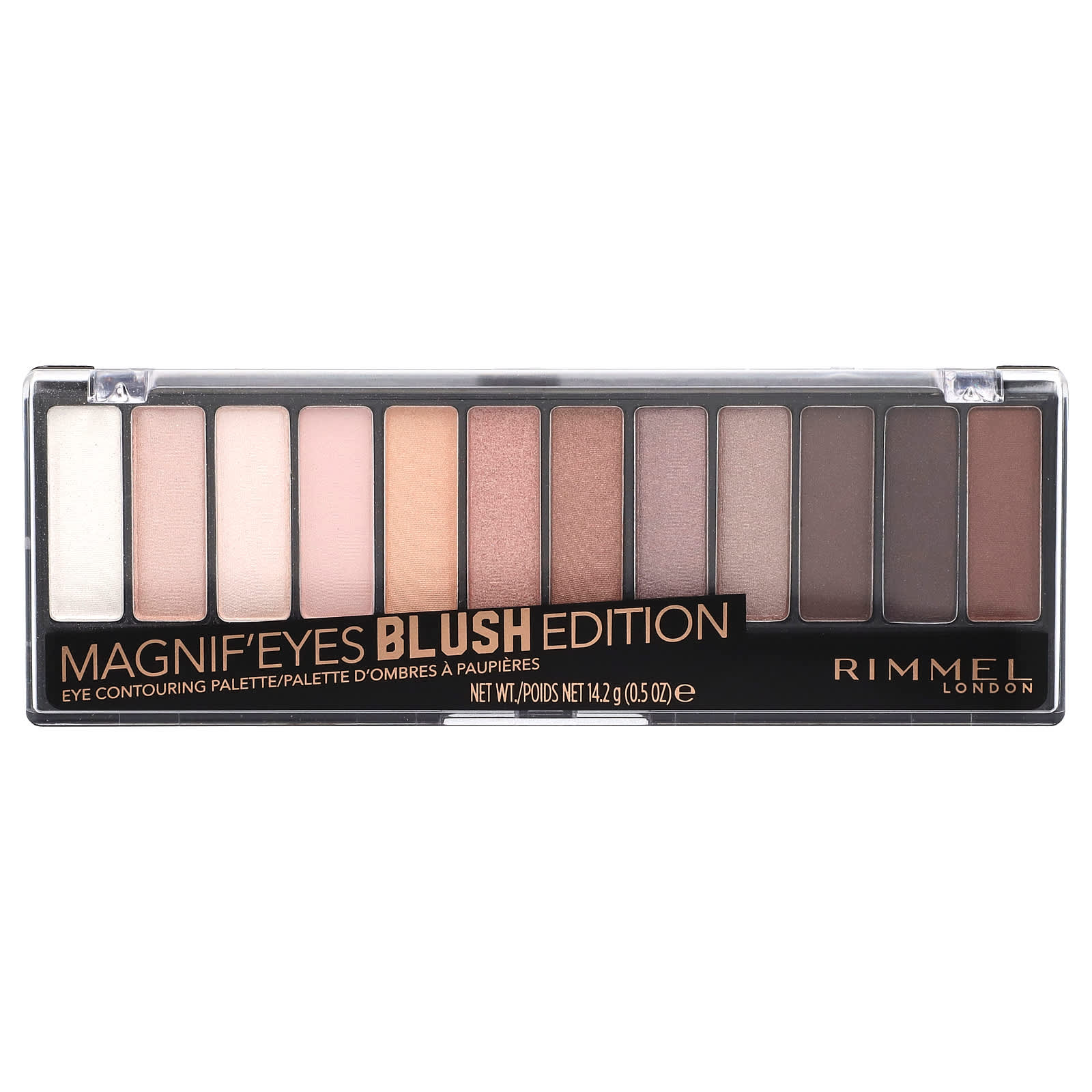 Rimmel London, Magnif'Eyes, палитра для контурирования глаз, оттенок 002 румян, 14,2 г (0,5 унции)