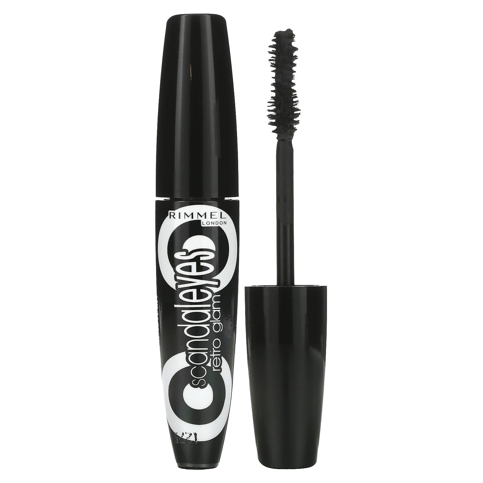 Rimmel London, Тушь для ресниц Scandaleyes Retro Glam, 003 угольно-черная, 12 мл