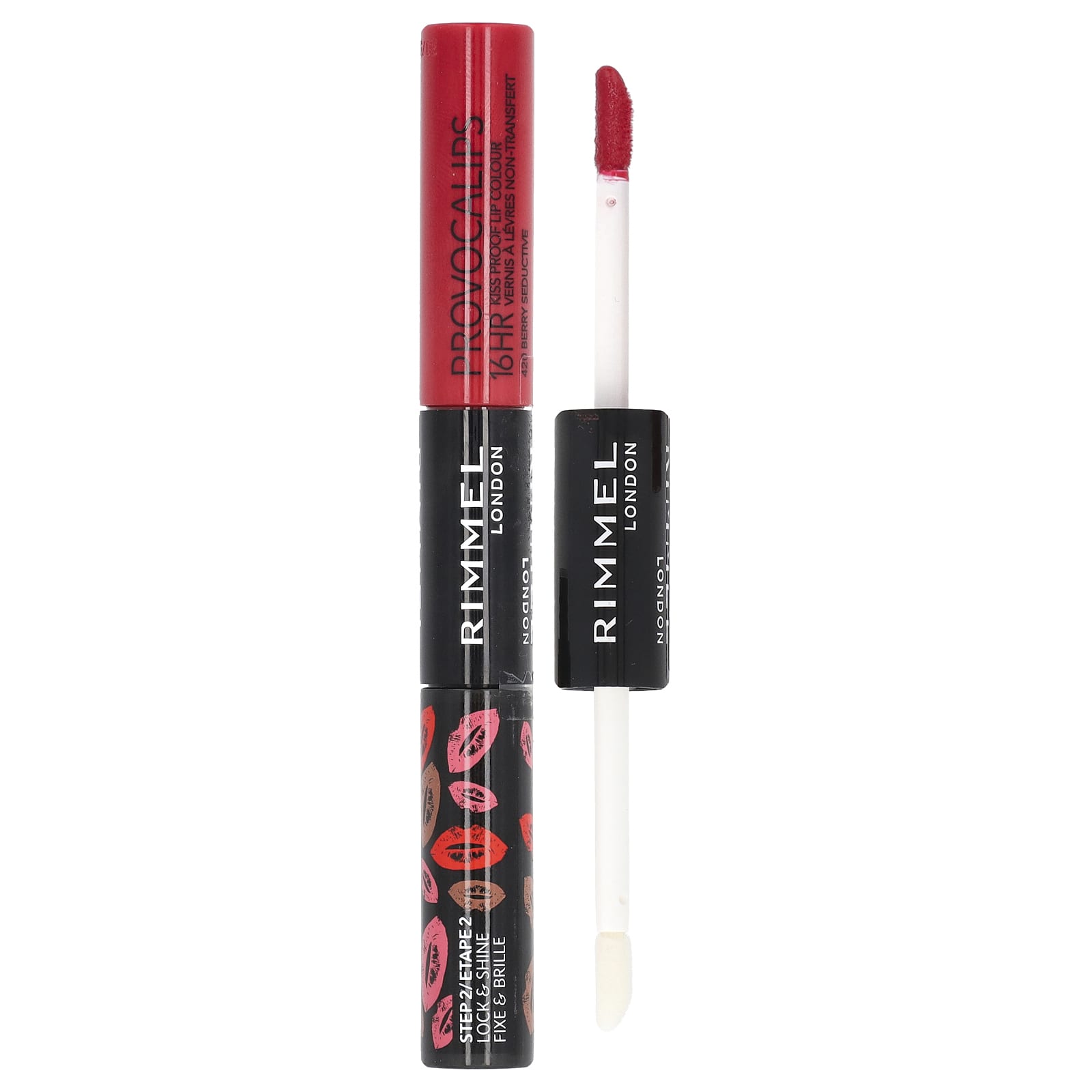 Rimmel London, Provocalips, 16HR Kiss Proof Lip Color, 420 Berry Seductive, 4 мл (0,14 жидк. Унции)