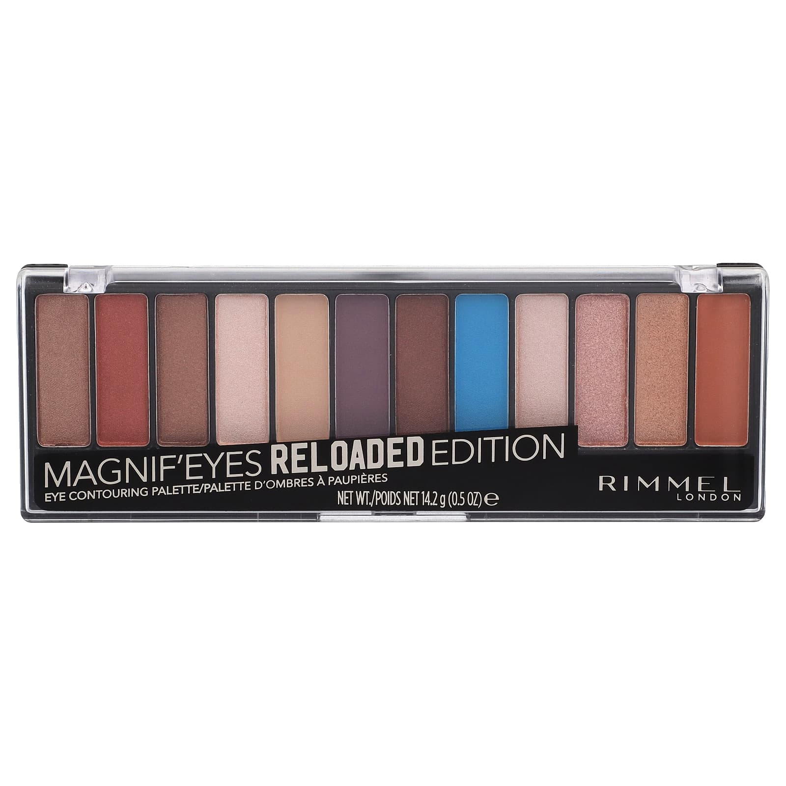 Rimmel London, Magnif'Eyes, палитра для контурирования кожи вокруг глаз, 012 Rechargeed Series, 14,2 г (0,5 унции)