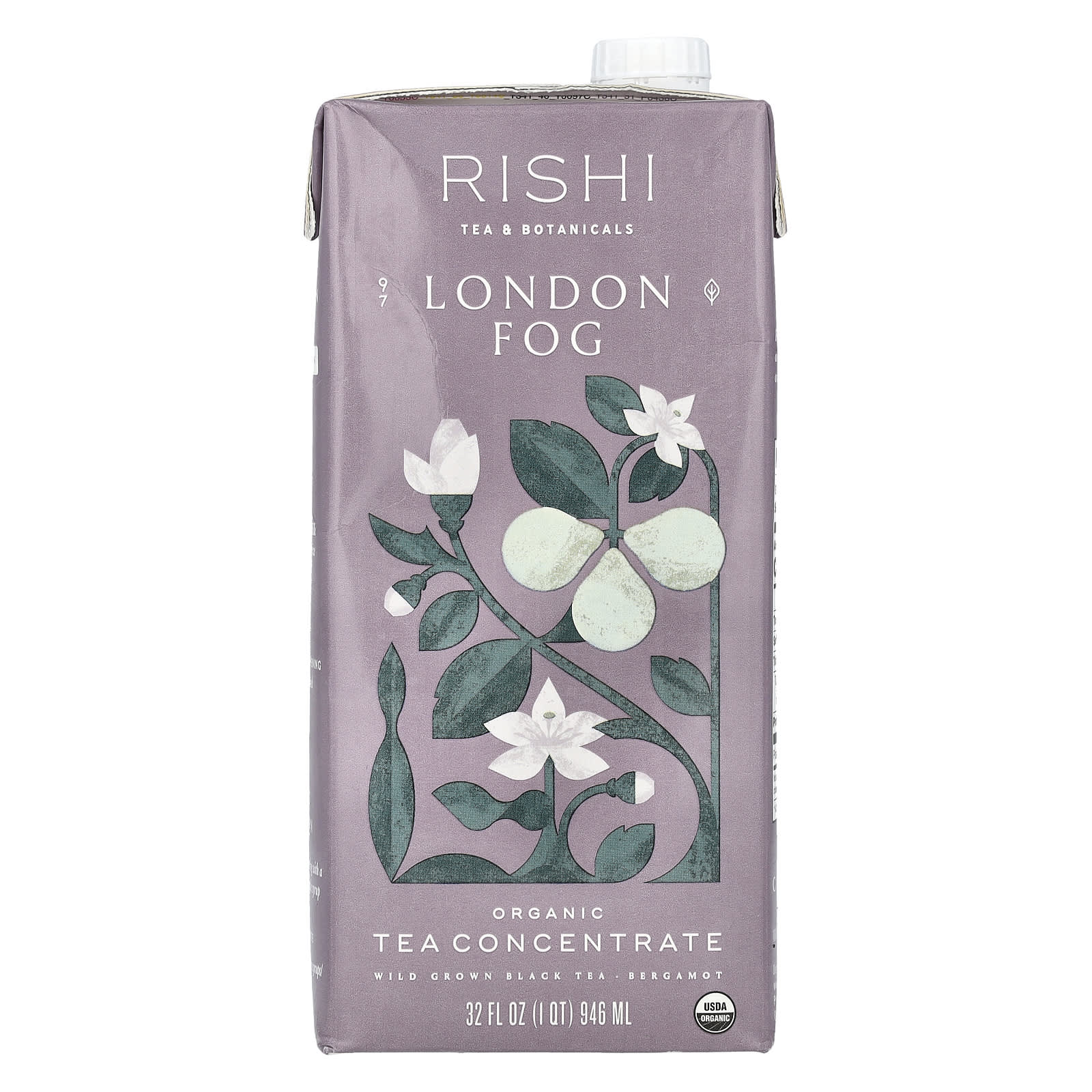 Rishi Tea Органический чайный концентрат London Fog 946 мл 32 жидк Унции 1890₽