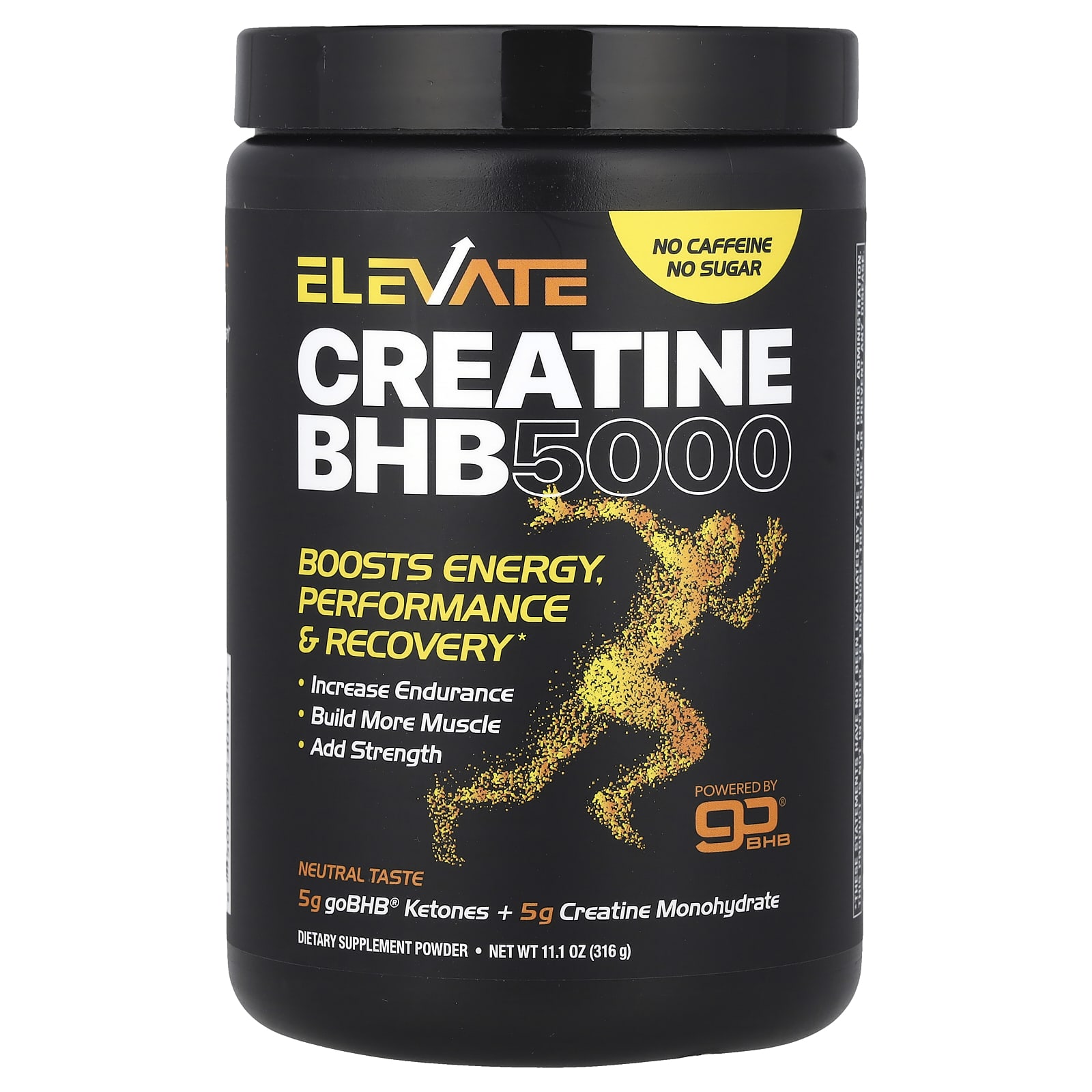 Real Ketones Elevate креатин BHB 5000 нейтральный 316 г 111 унции 9990₽